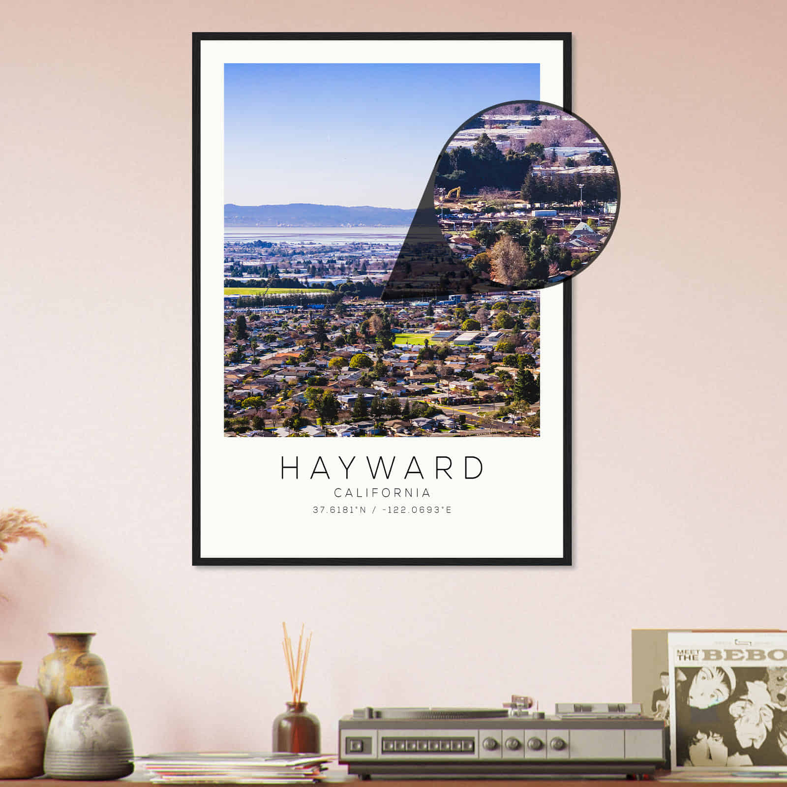 Deerfield Kansas Map Poster, Modern Home Decor Wall Art Print (Copy)