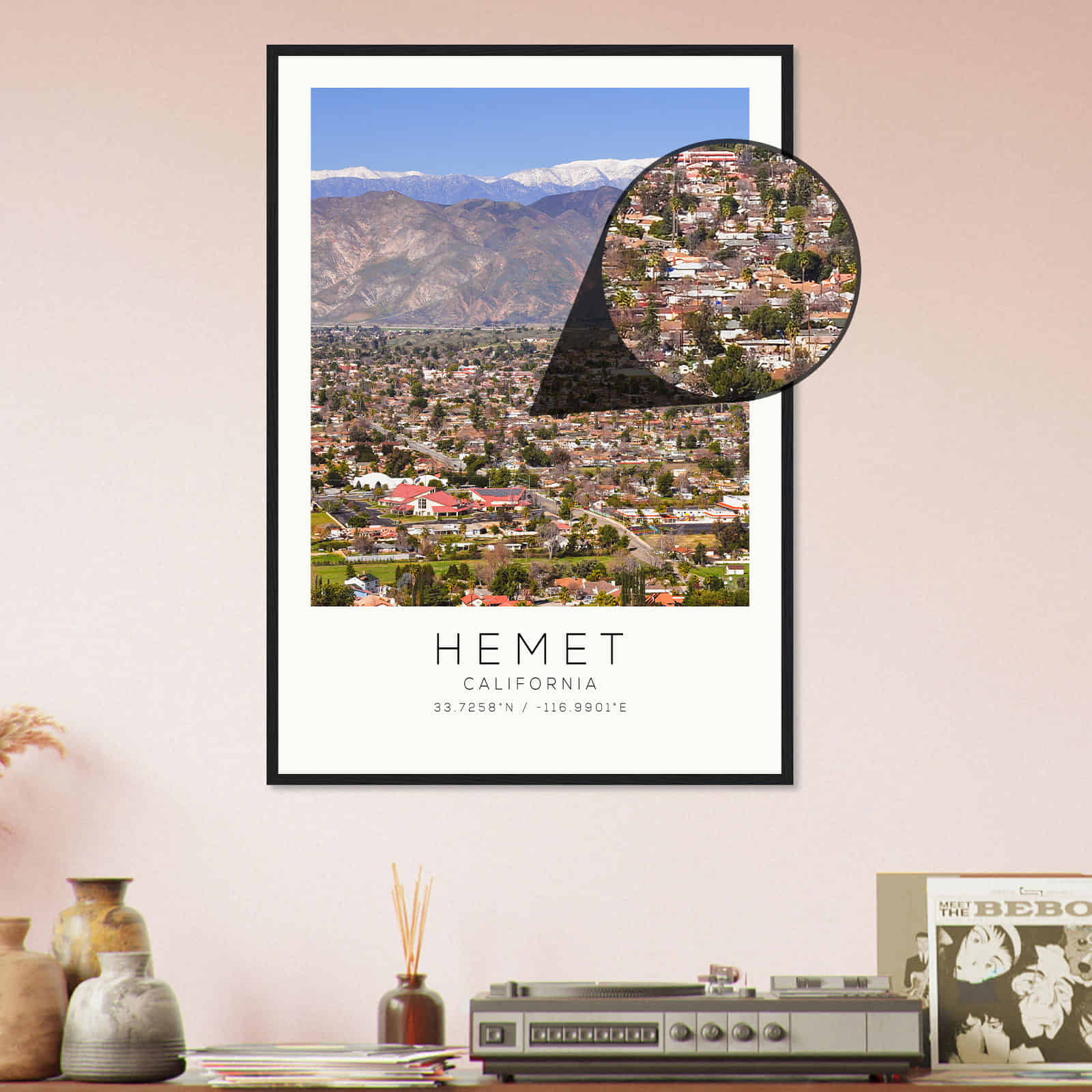 Deerfield Kansas Map Poster, Modern Home Decor Wall Art Print (Copy)