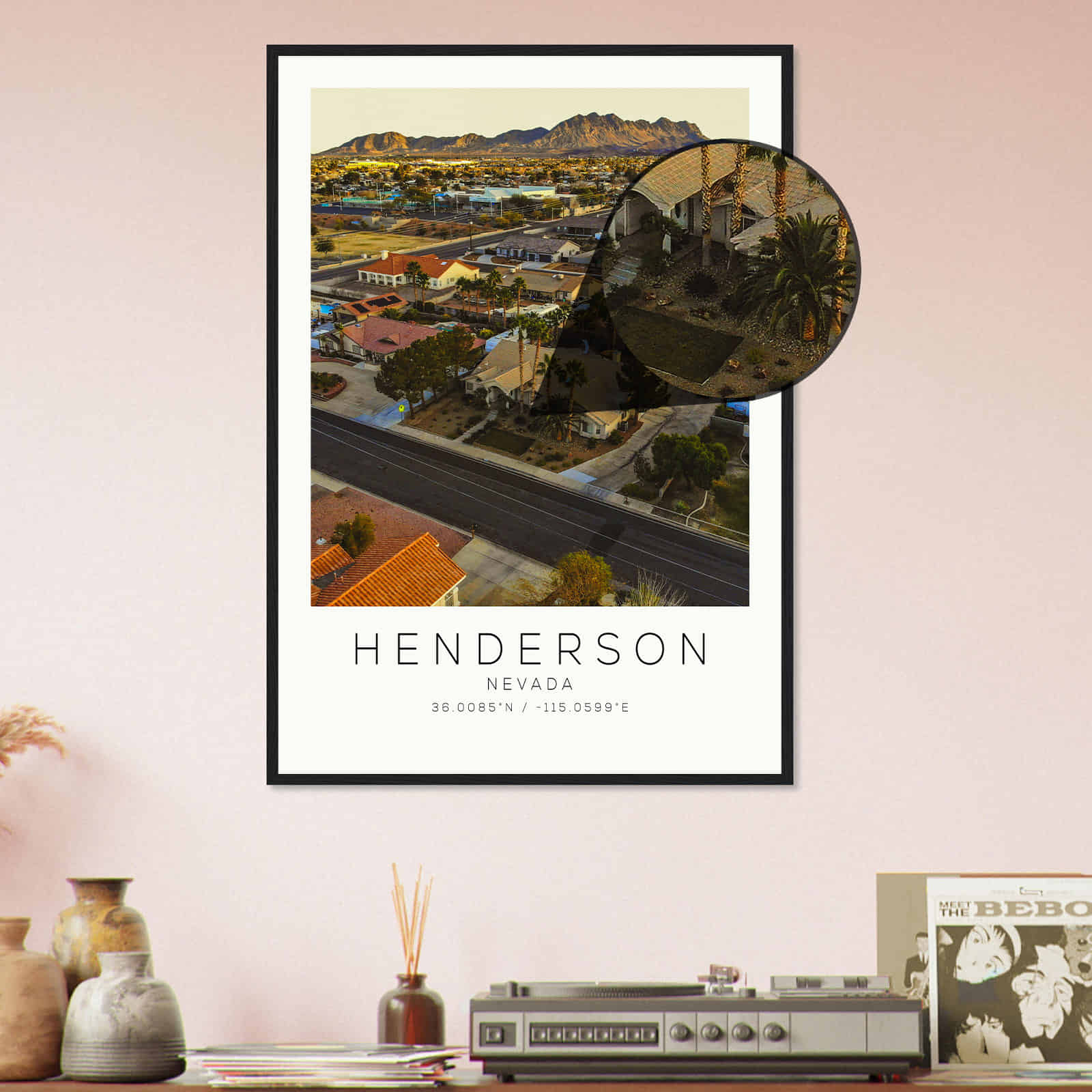 Deerfield Kansas Map Poster, Modern Home Decor Wall Art Print (Copy)