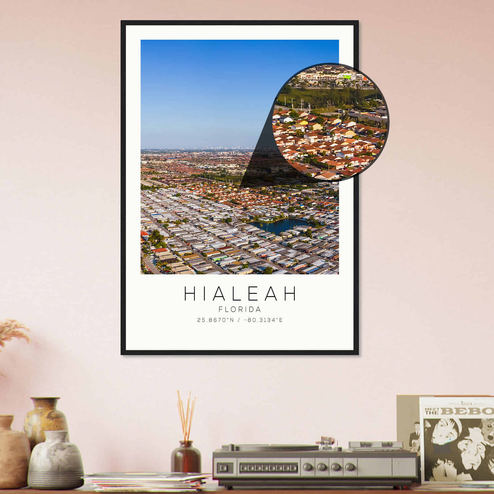 Deerfield Kansas Map Poster, Modern Home Decor Wall Art Print (Copy)