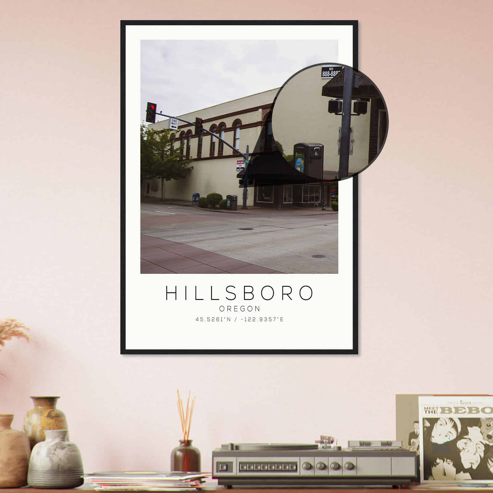 Deerfield Kansas Map Poster, Modern Home Decor Wall Art Print (Copy)