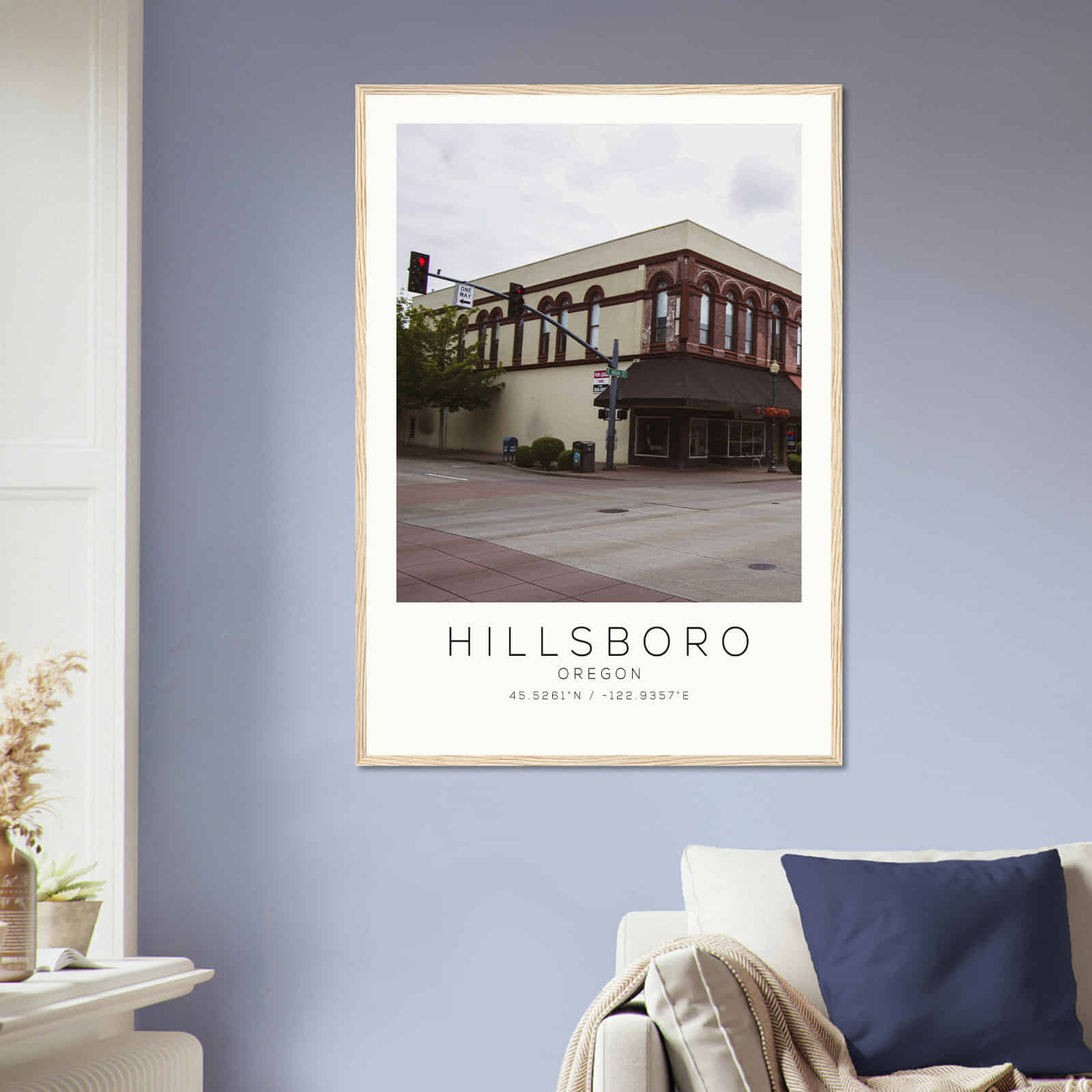 Deerfield Kansas Map Poster, Modern Home Decor Wall Art Print (Copy)