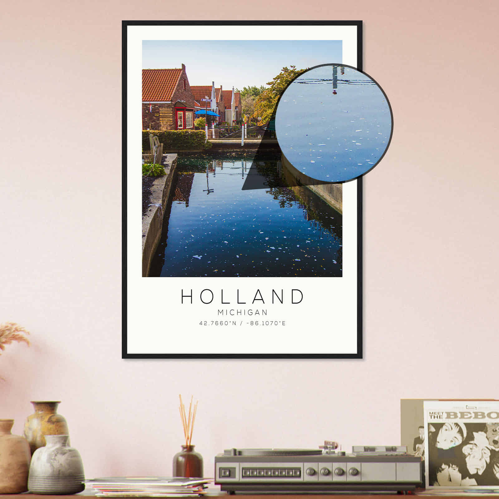 Deerfield Kansas Map Poster, Modern Home Decor Wall Art Print (Copy)