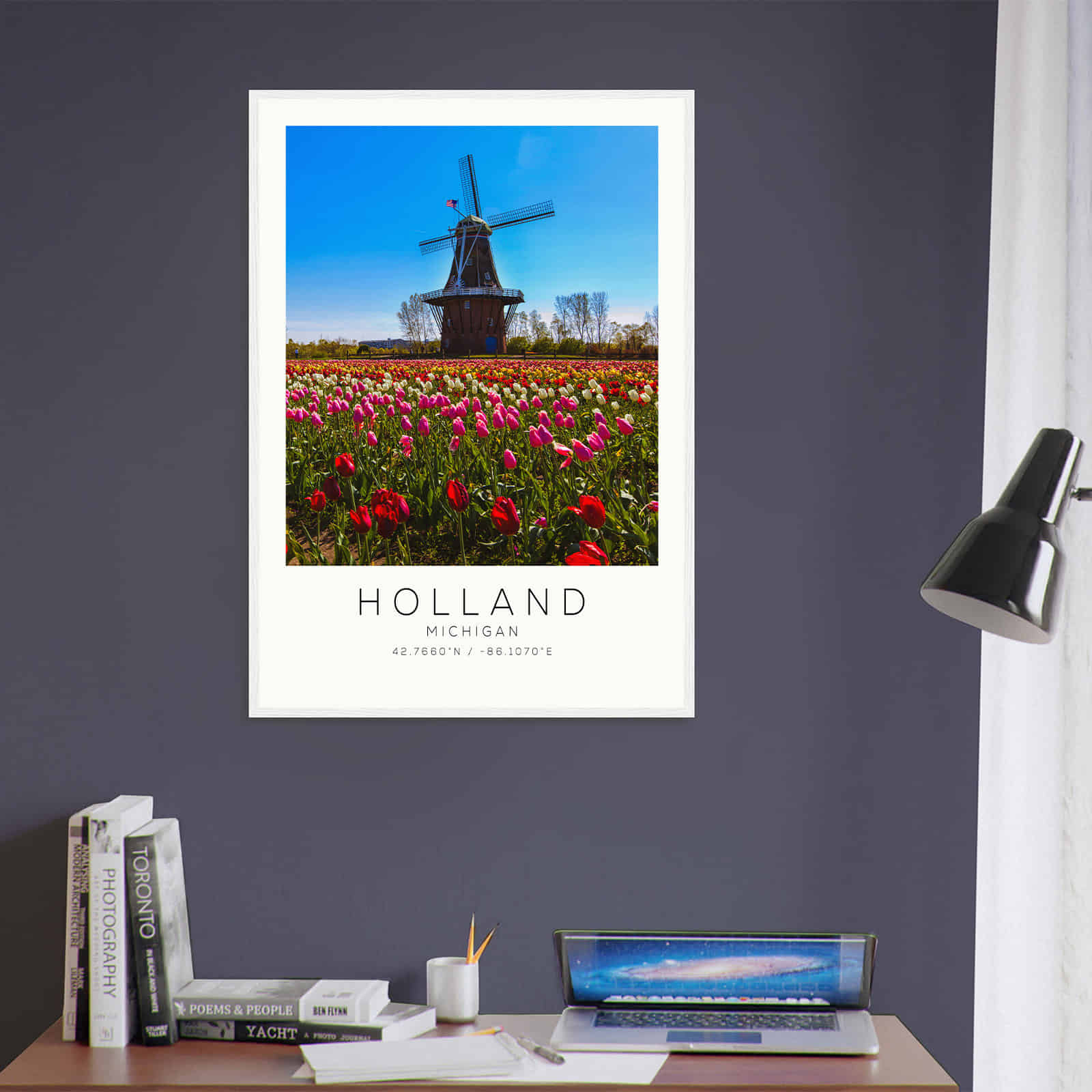 Deerfield Kansas Map Poster, Modern Home Decor Wall Art Print (Copy)