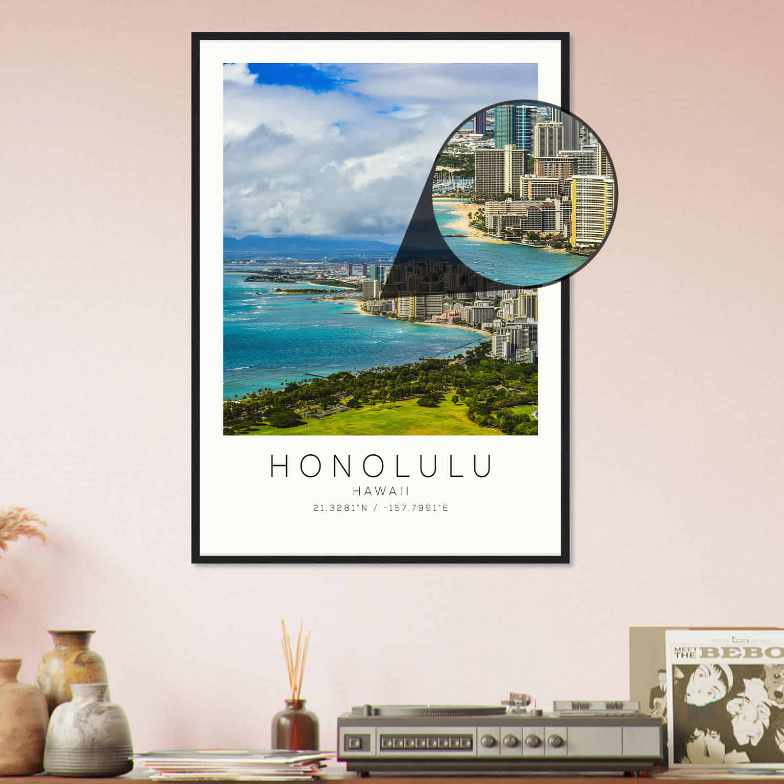 Deerfield Kansas Map Poster, Modern Home Decor Wall Art Print (Copy)