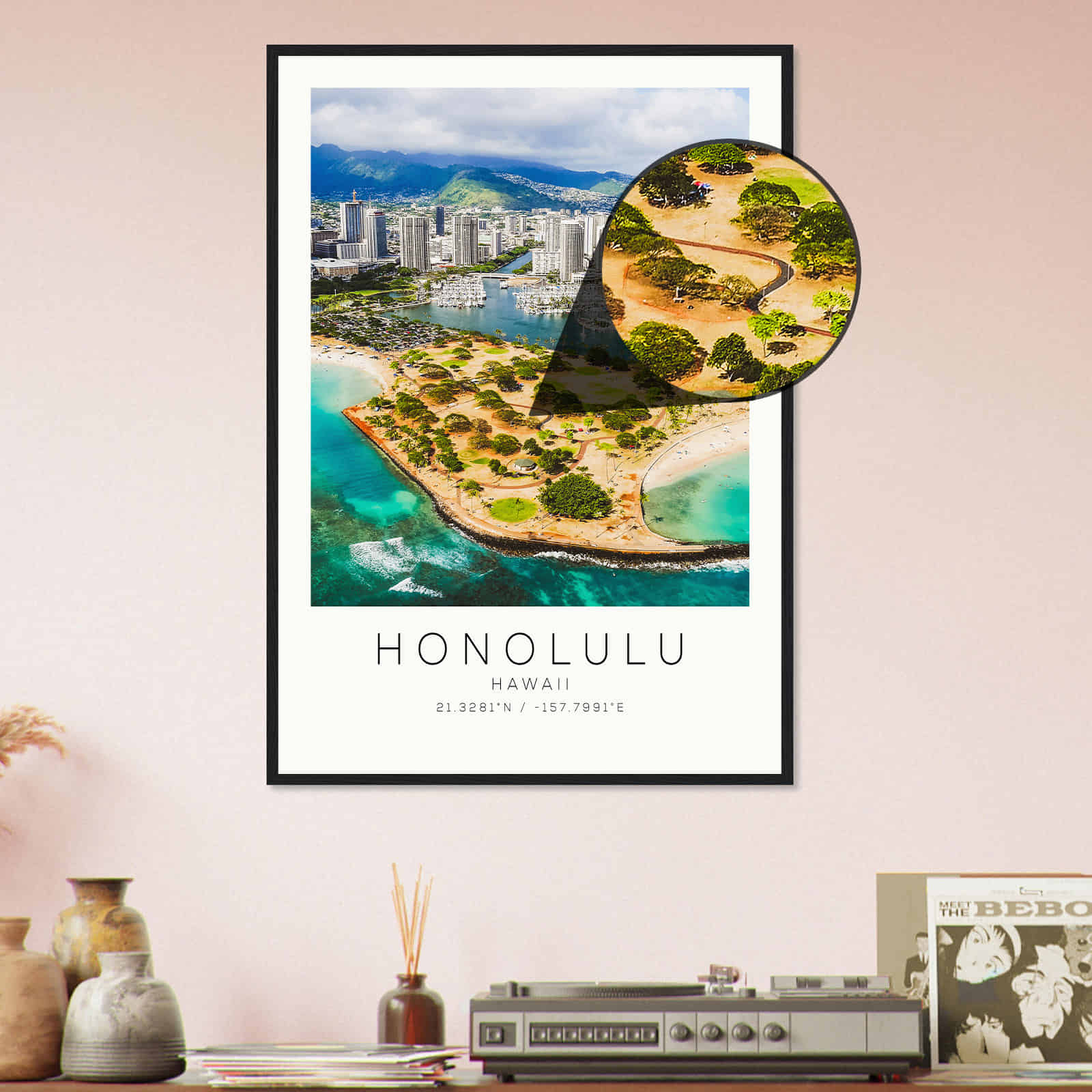 Deerfield Kansas Map Poster, Modern Home Decor Wall Art Print (Copy)