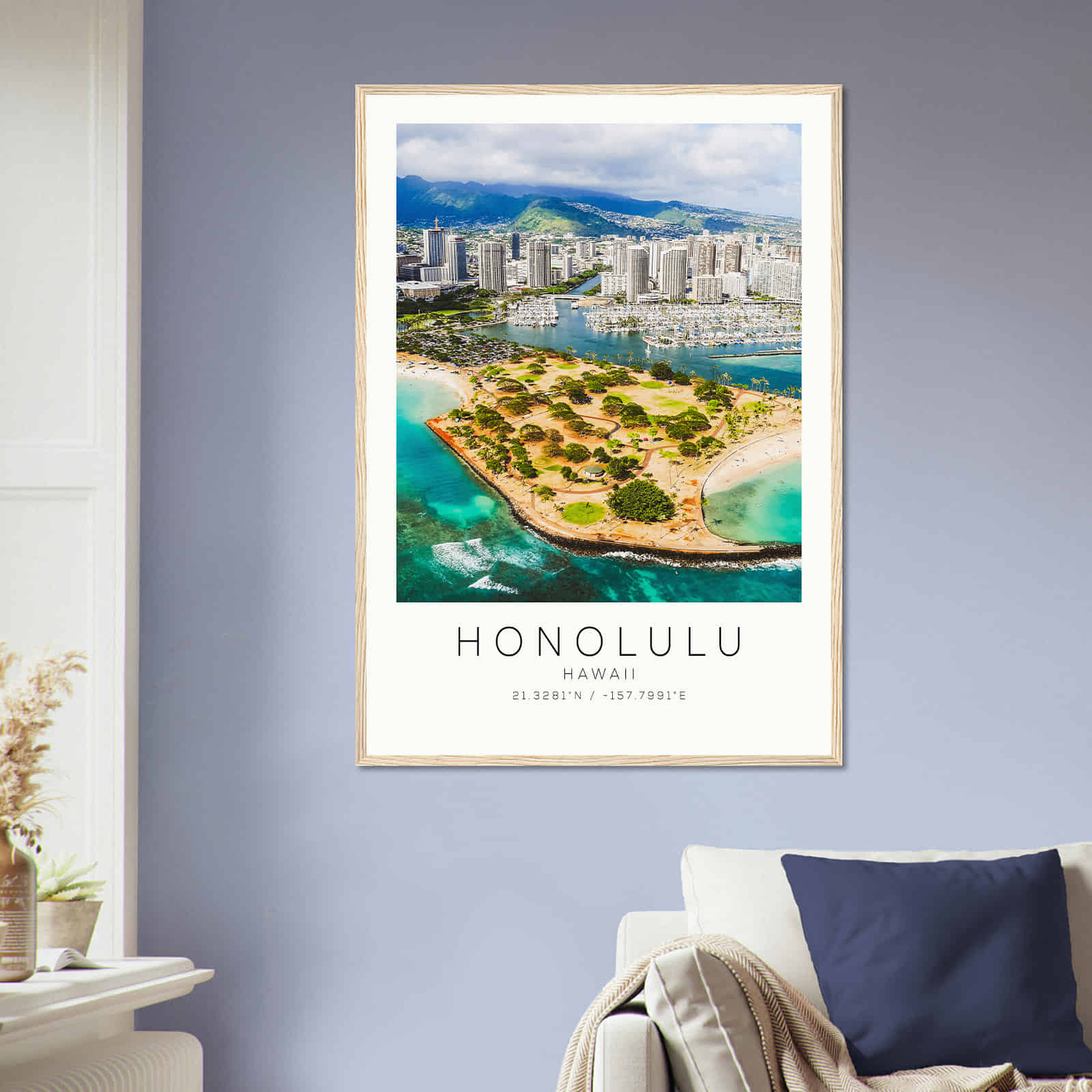 Deerfield Kansas Map Poster, Modern Home Decor Wall Art Print (Copy)