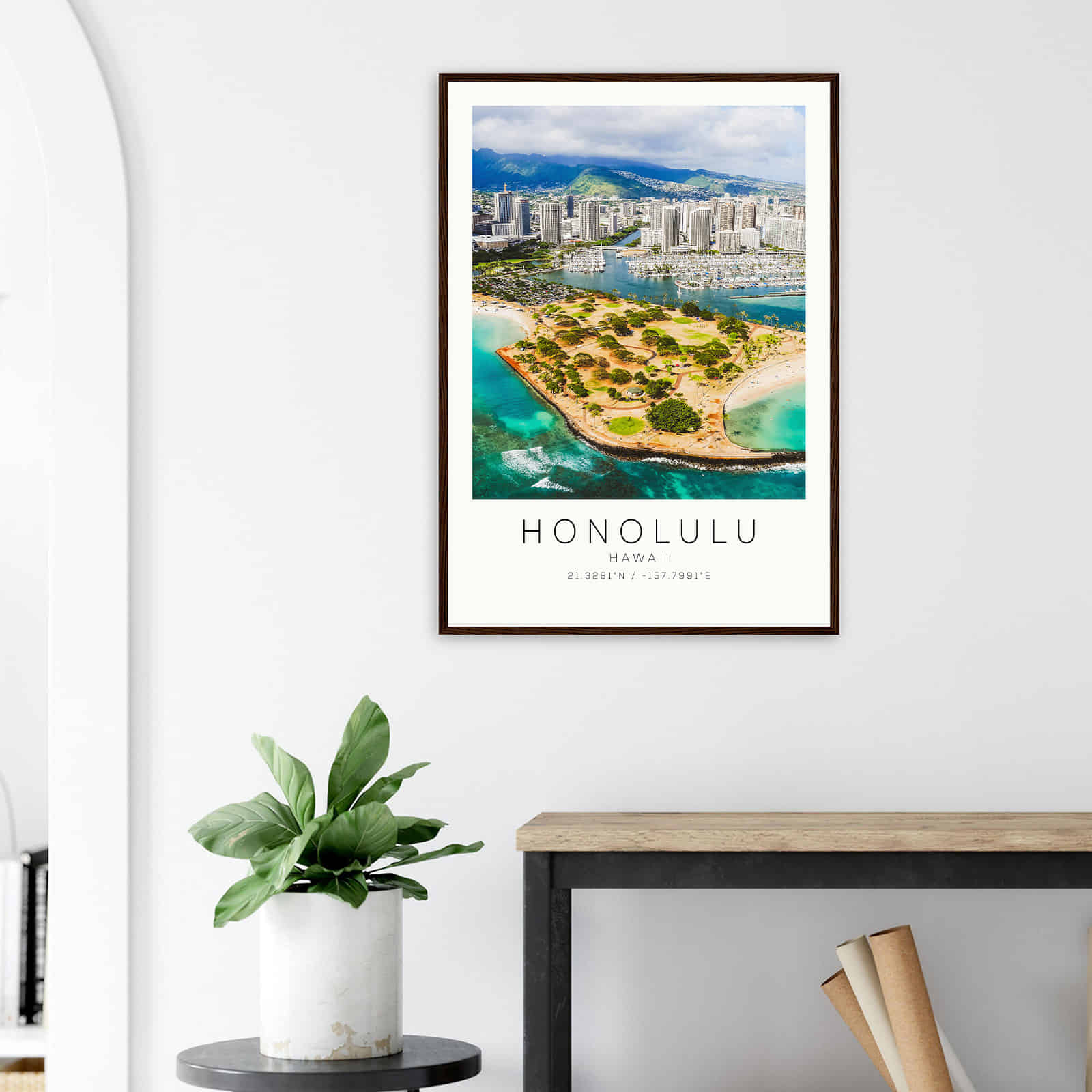 Deerfield Kansas Map Poster, Modern Home Decor Wall Art Print (Copy)