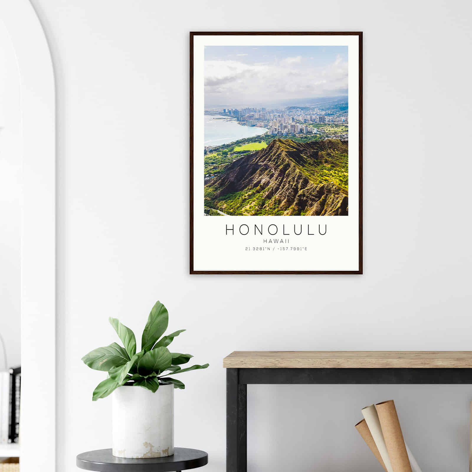 Deerfield Kansas Map Poster, Modern Home Decor Wall Art Print (Copy)