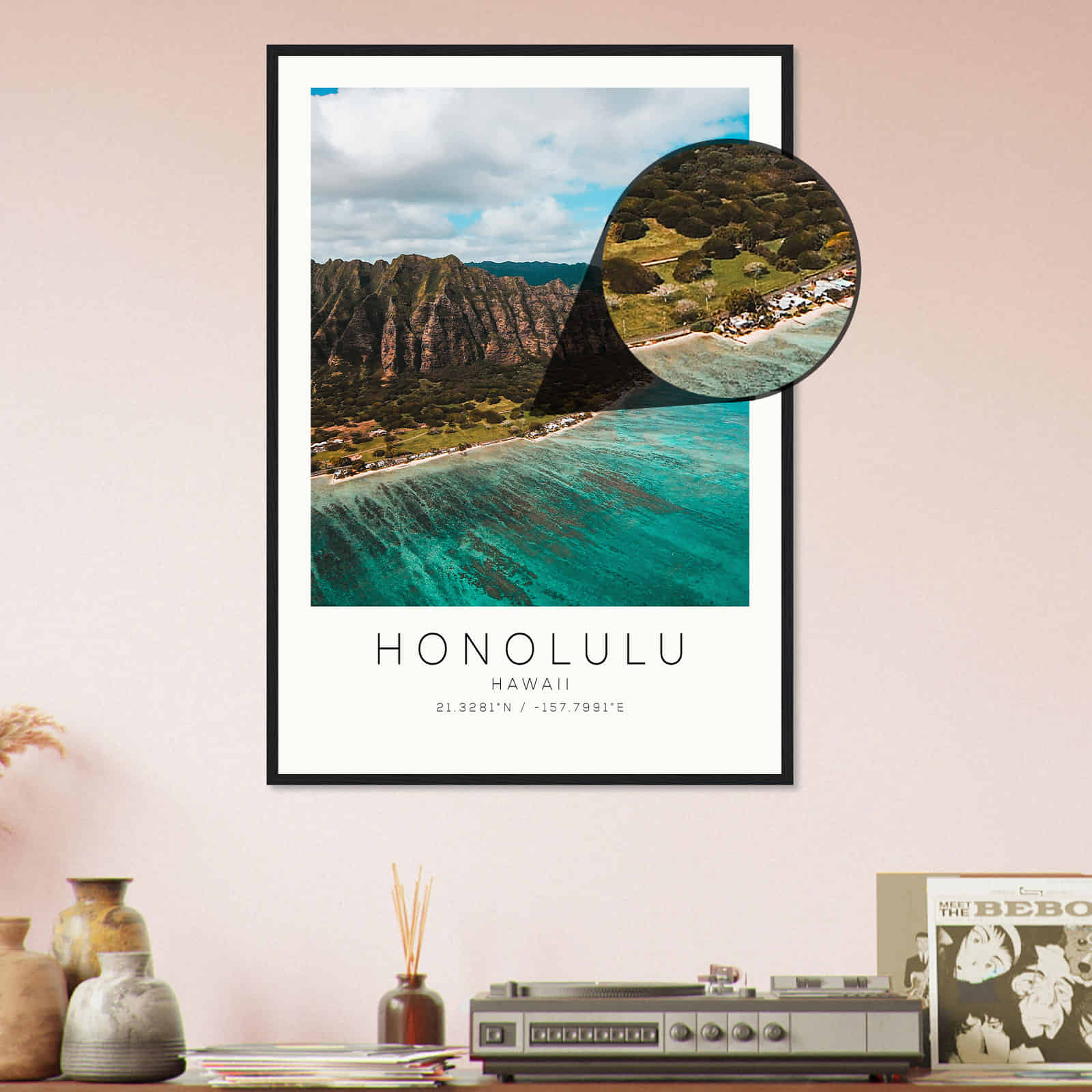 Deerfield Kansas Map Poster, Modern Home Decor Wall Art Print (Copy)