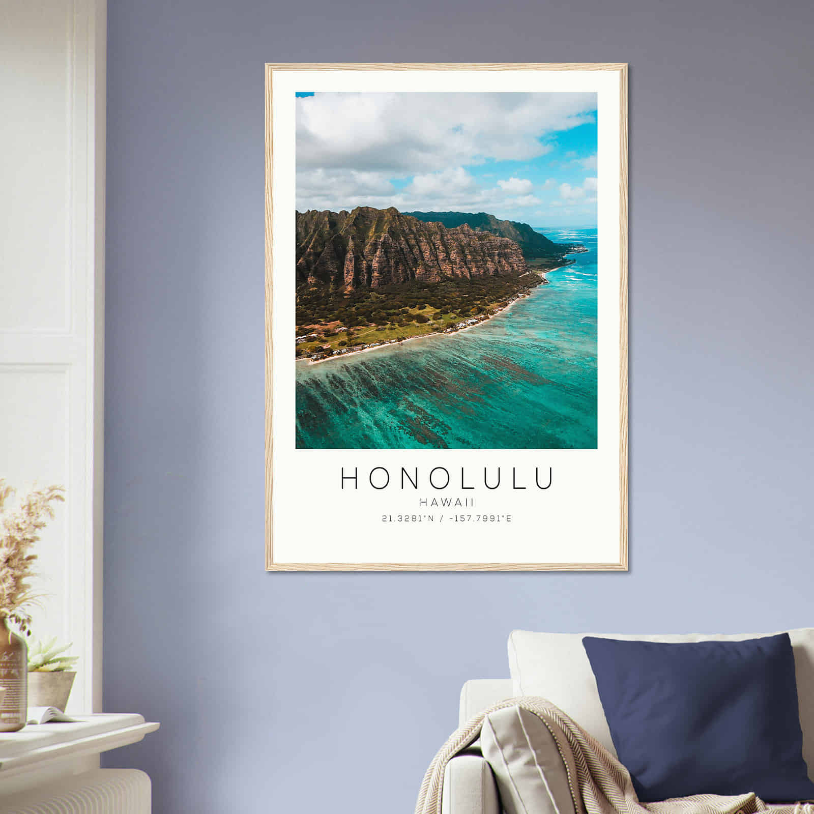 Deerfield Kansas Map Poster, Modern Home Decor Wall Art Print (Copy)