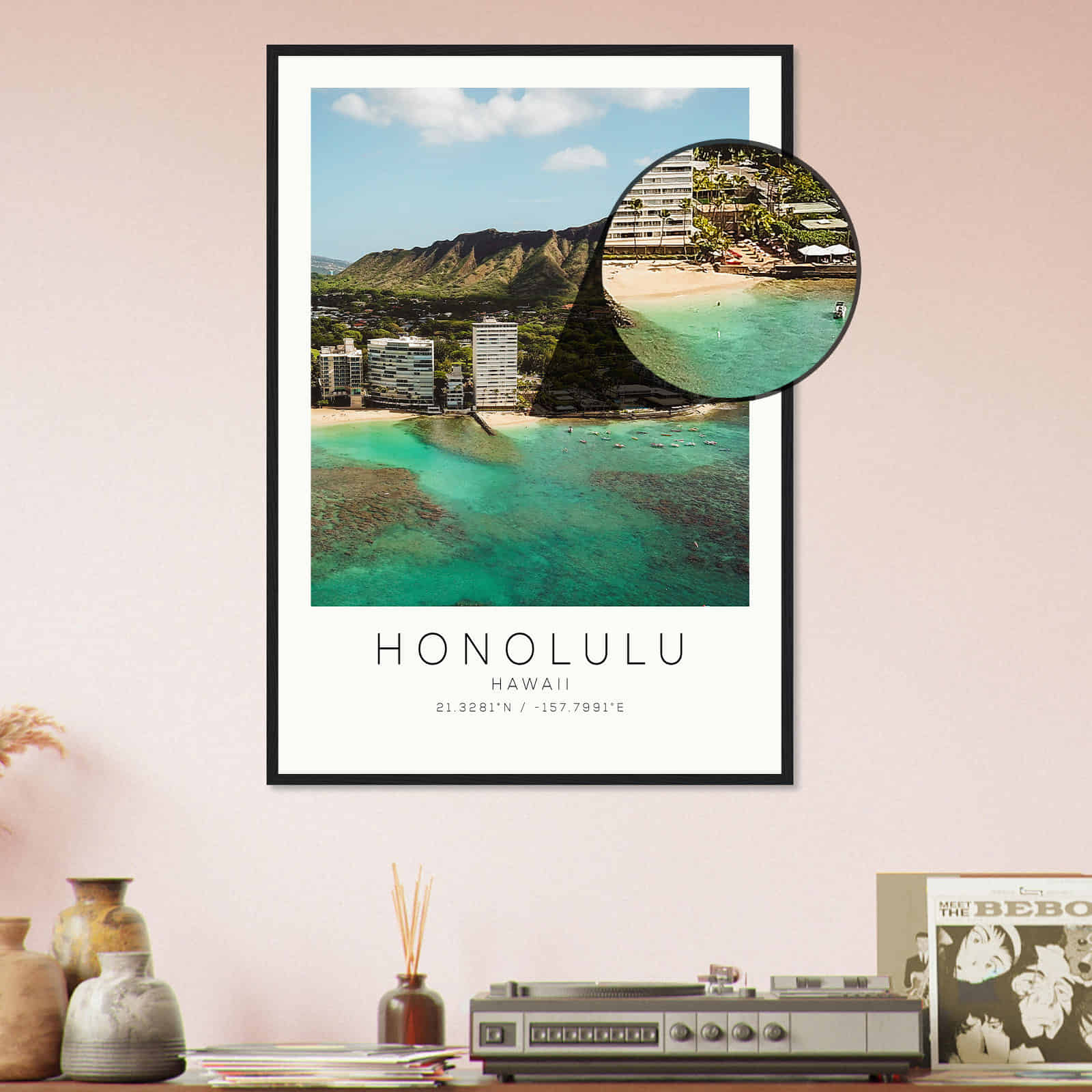 Deerfield Kansas Map Poster, Modern Home Decor Wall Art Print (Copy)