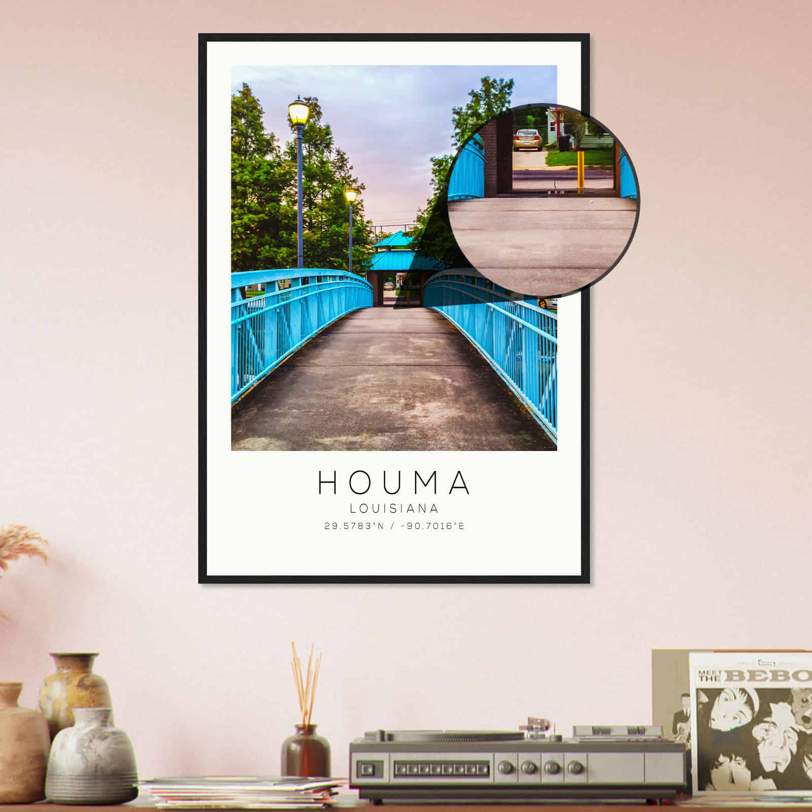 Deerfield Kansas Map Poster, Modern Home Decor Wall Art Print (Copy)