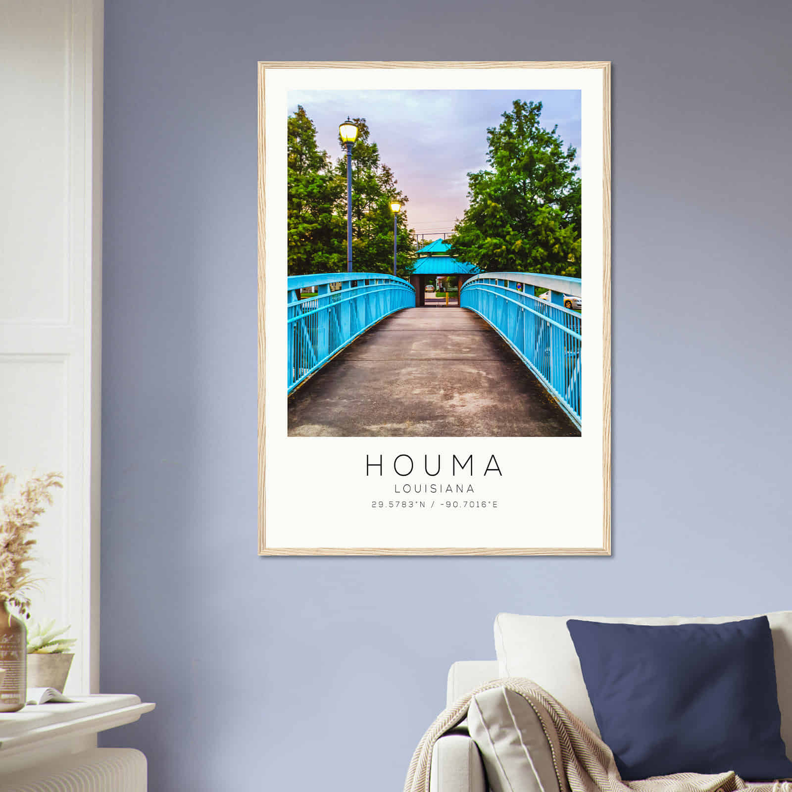 Deerfield Kansas Map Poster, Modern Home Decor Wall Art Print (Copy)