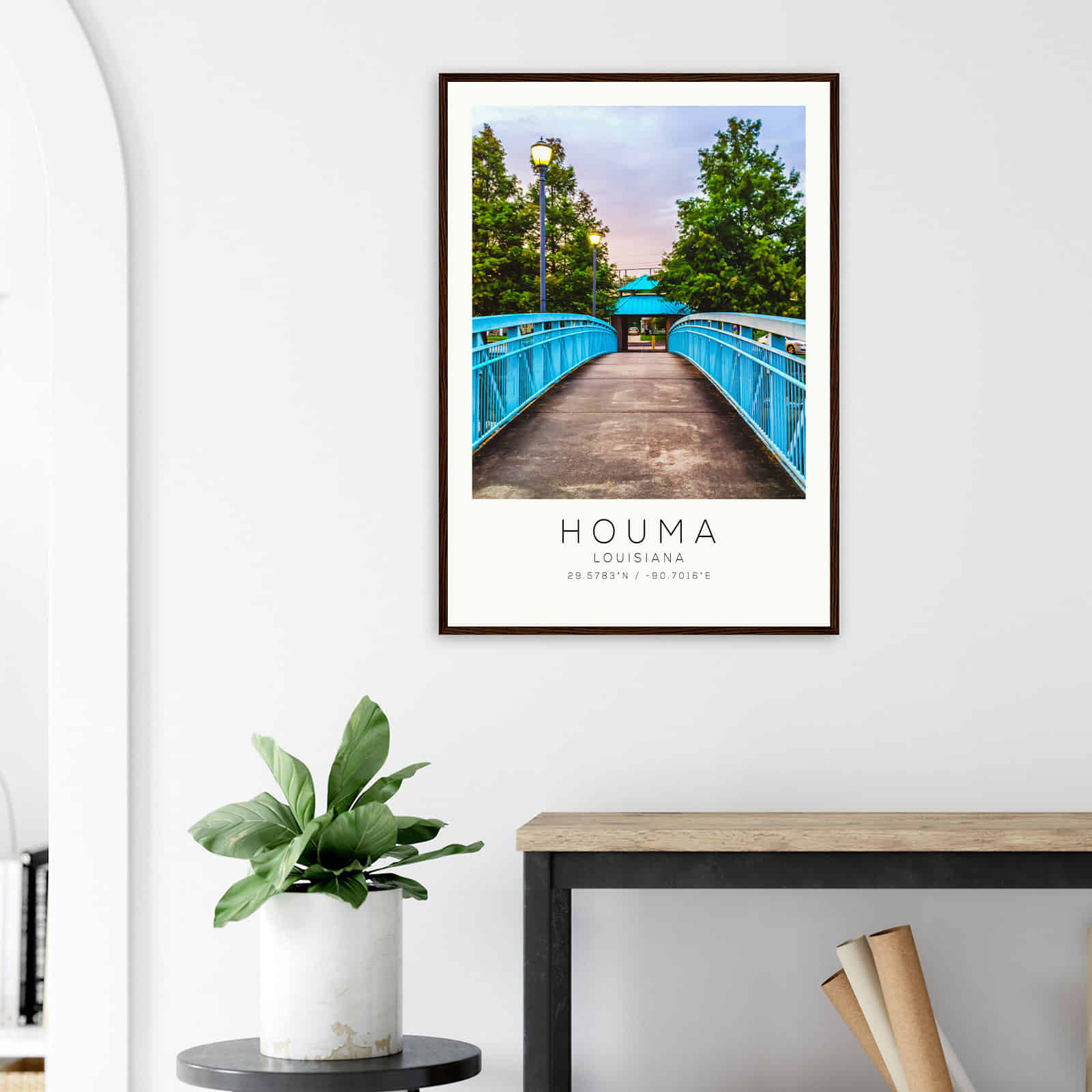 Deerfield Kansas Map Poster, Modern Home Decor Wall Art Print (Copy)