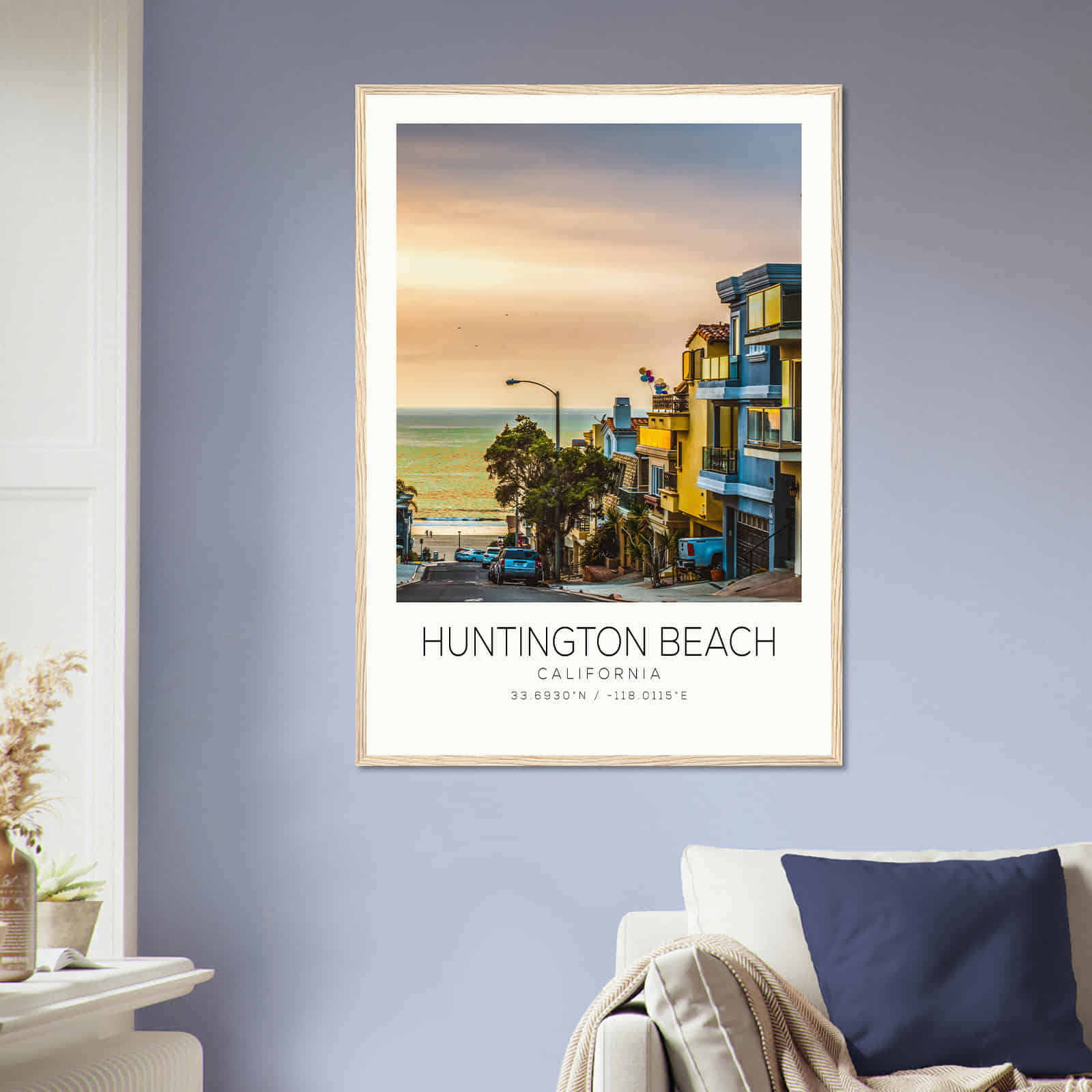 Deerfield Kansas Map Poster, Modern Home Decor Wall Art Print (Copy)