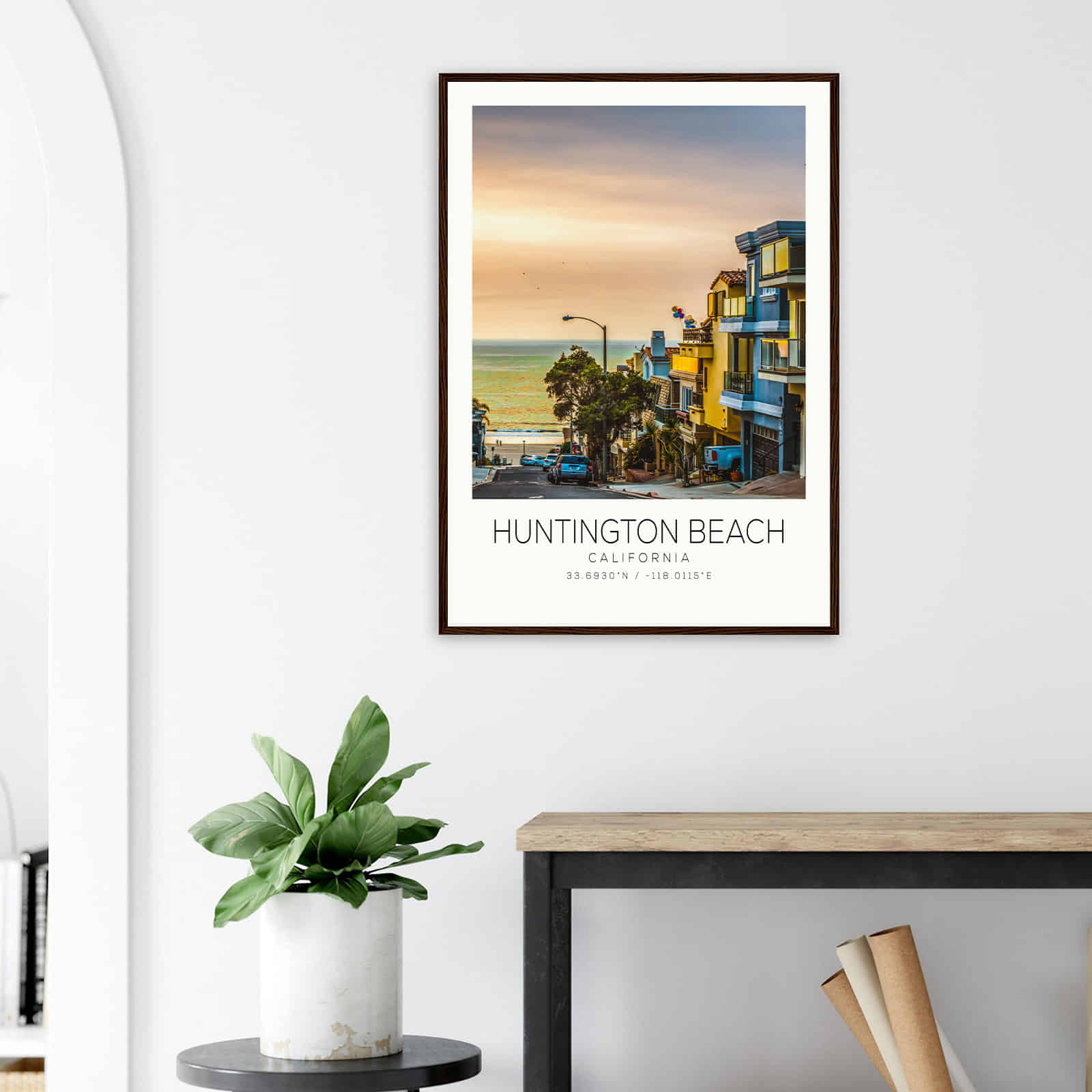 Deerfield Kansas Map Poster, Modern Home Decor Wall Art Print (Copy)