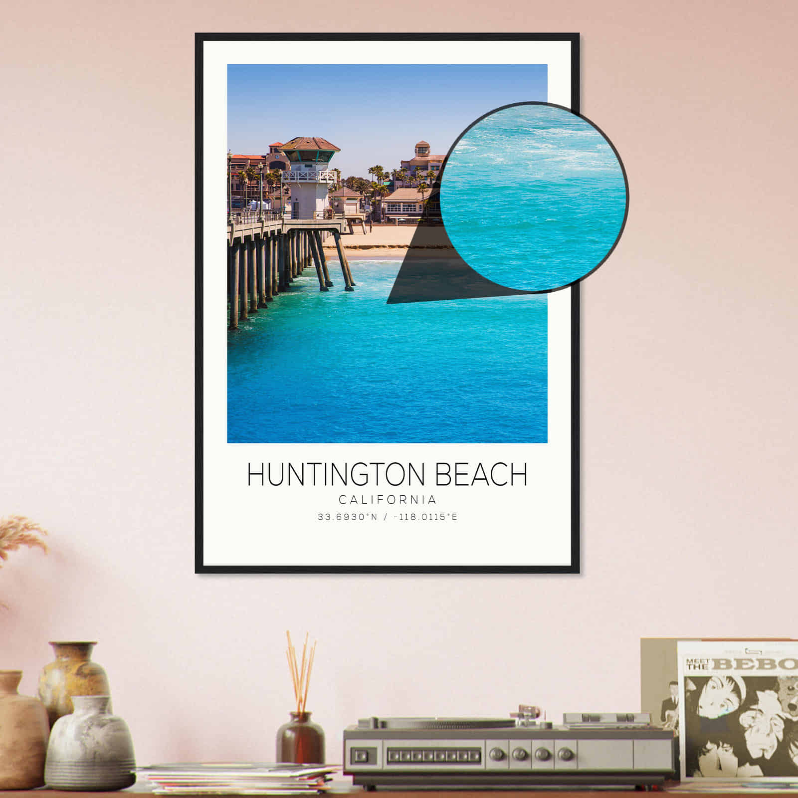 Deerfield Kansas Map Poster, Modern Home Decor Wall Art Print (Copy)