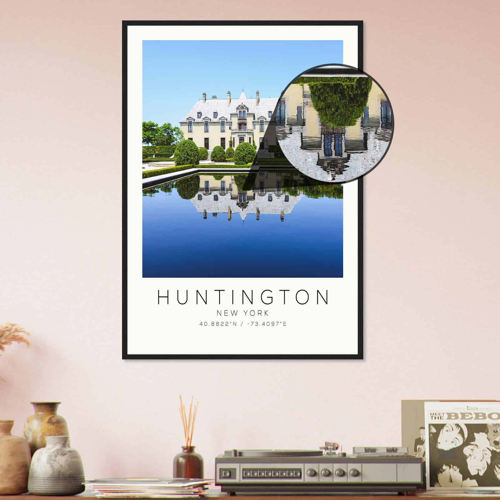 Deerfield Kansas Map Poster, Modern Home Decor Wall Art Print (Copy)