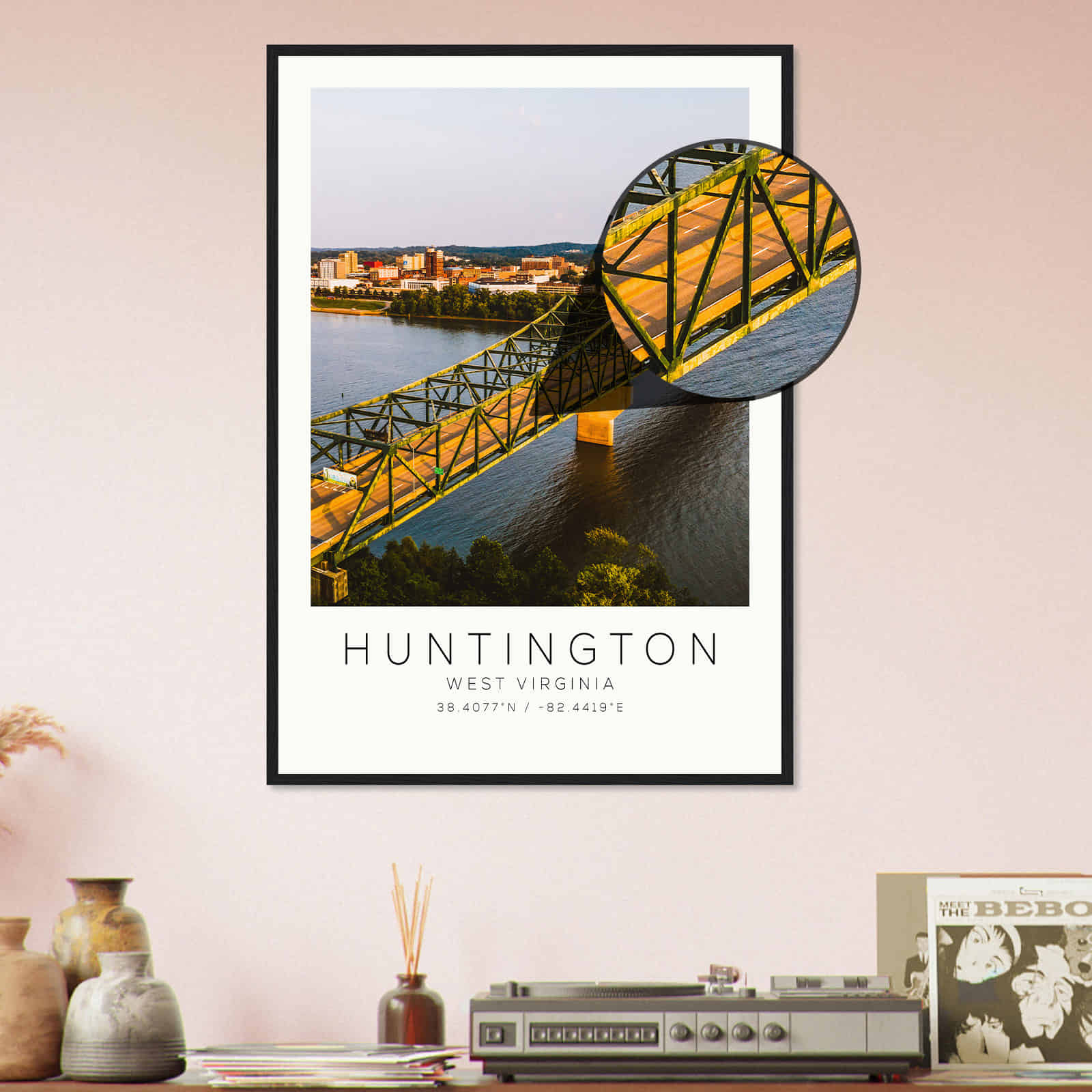 Deerfield Kansas Map Poster, Modern Home Decor Wall Art Print (Copy)