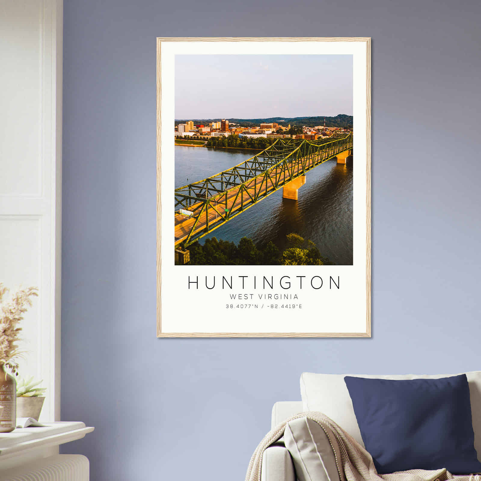 Deerfield Kansas Map Poster, Modern Home Decor Wall Art Print (Copy)