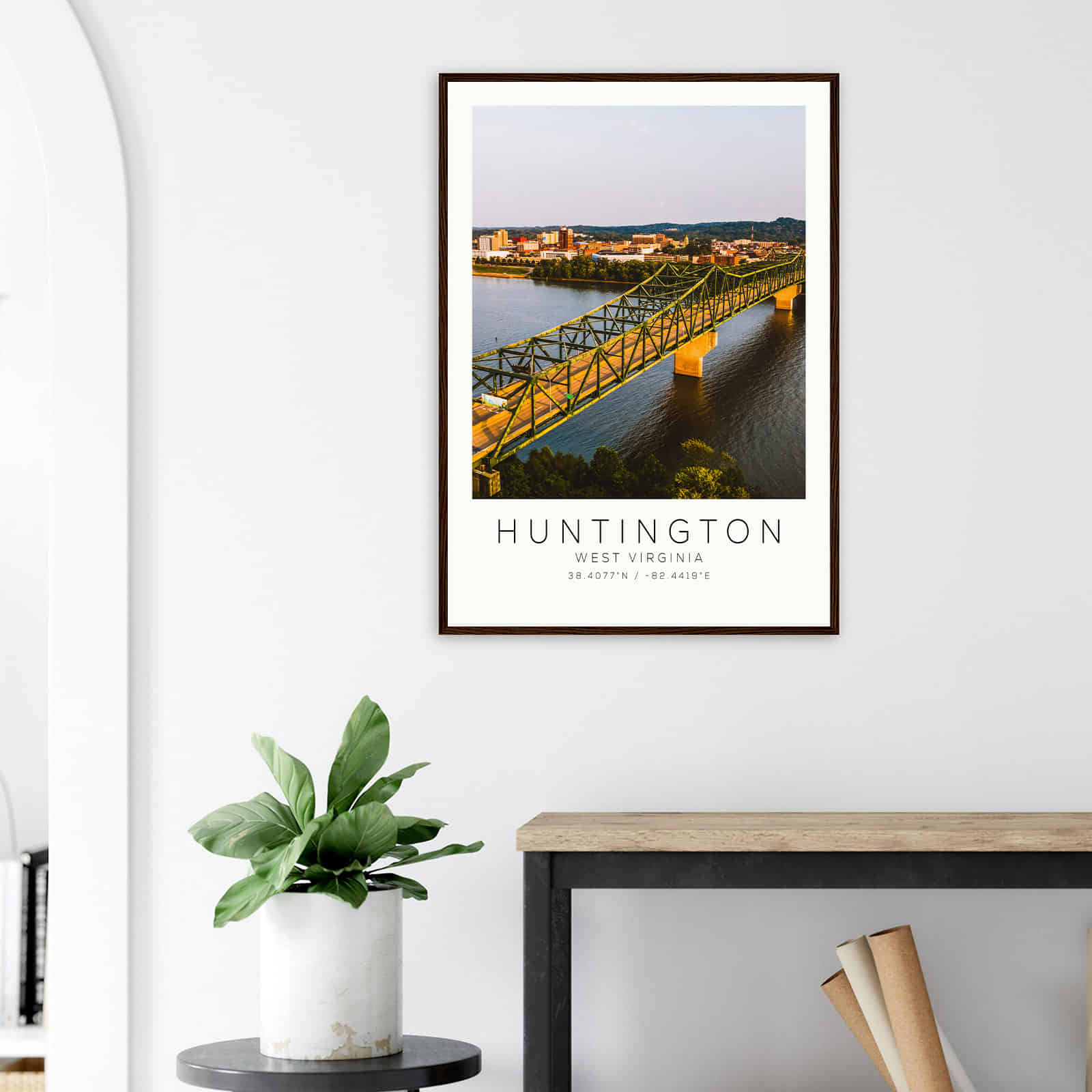 Deerfield Kansas Map Poster, Modern Home Decor Wall Art Print (Copy)