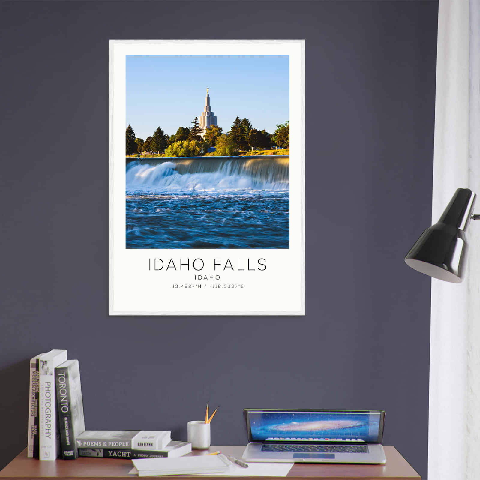 Deerfield Kansas Map Poster, Modern Home Decor Wall Art Print (Copy)