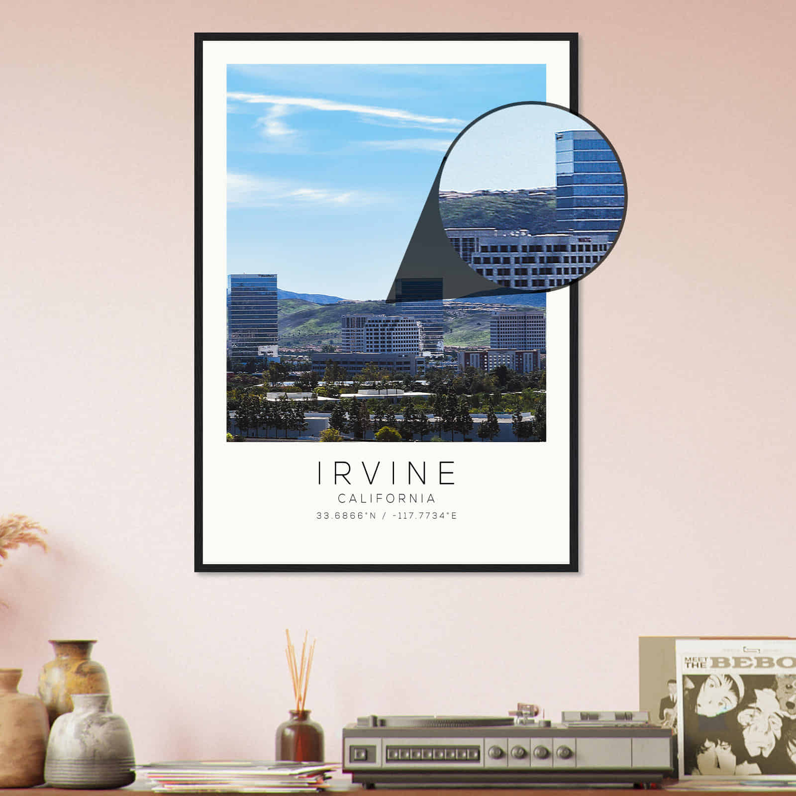 Deerfield Kansas Map Poster, Modern Home Decor Wall Art Print (Copy)