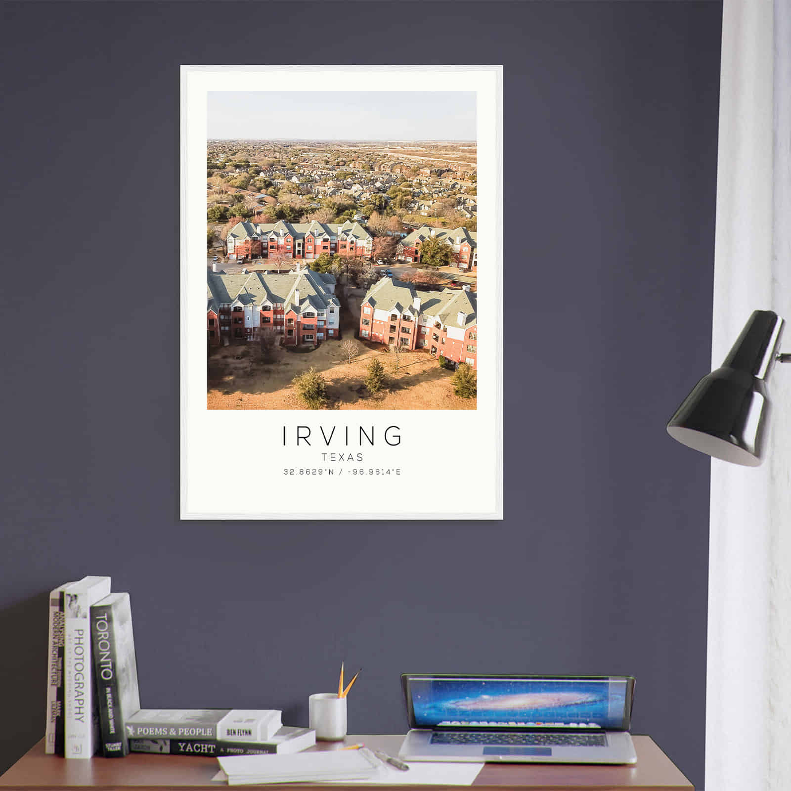 Deerfield Kansas Map Poster, Modern Home Decor Wall Art Print (Copy)