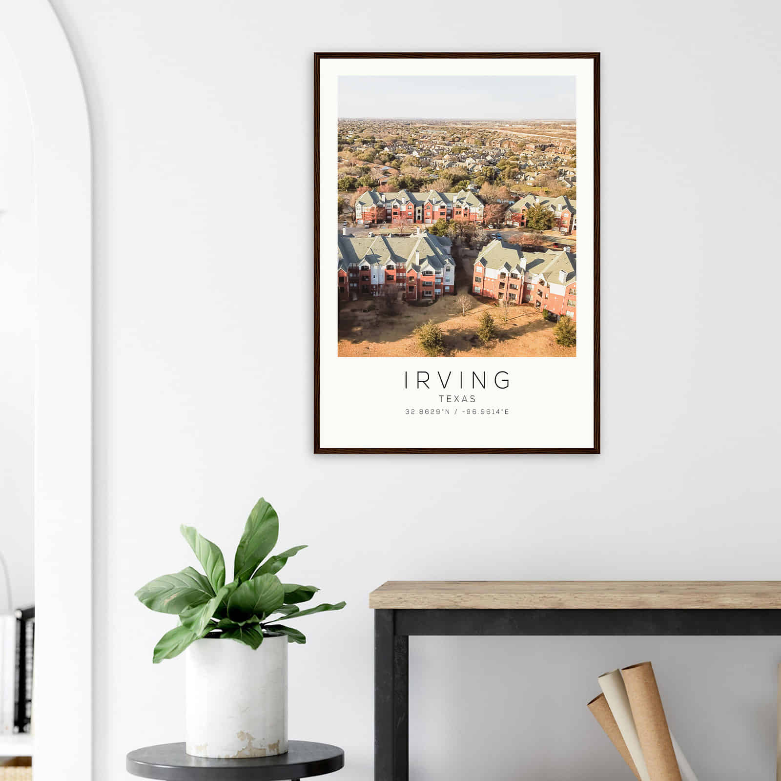 Deerfield Kansas Map Poster, Modern Home Decor Wall Art Print (Copy)