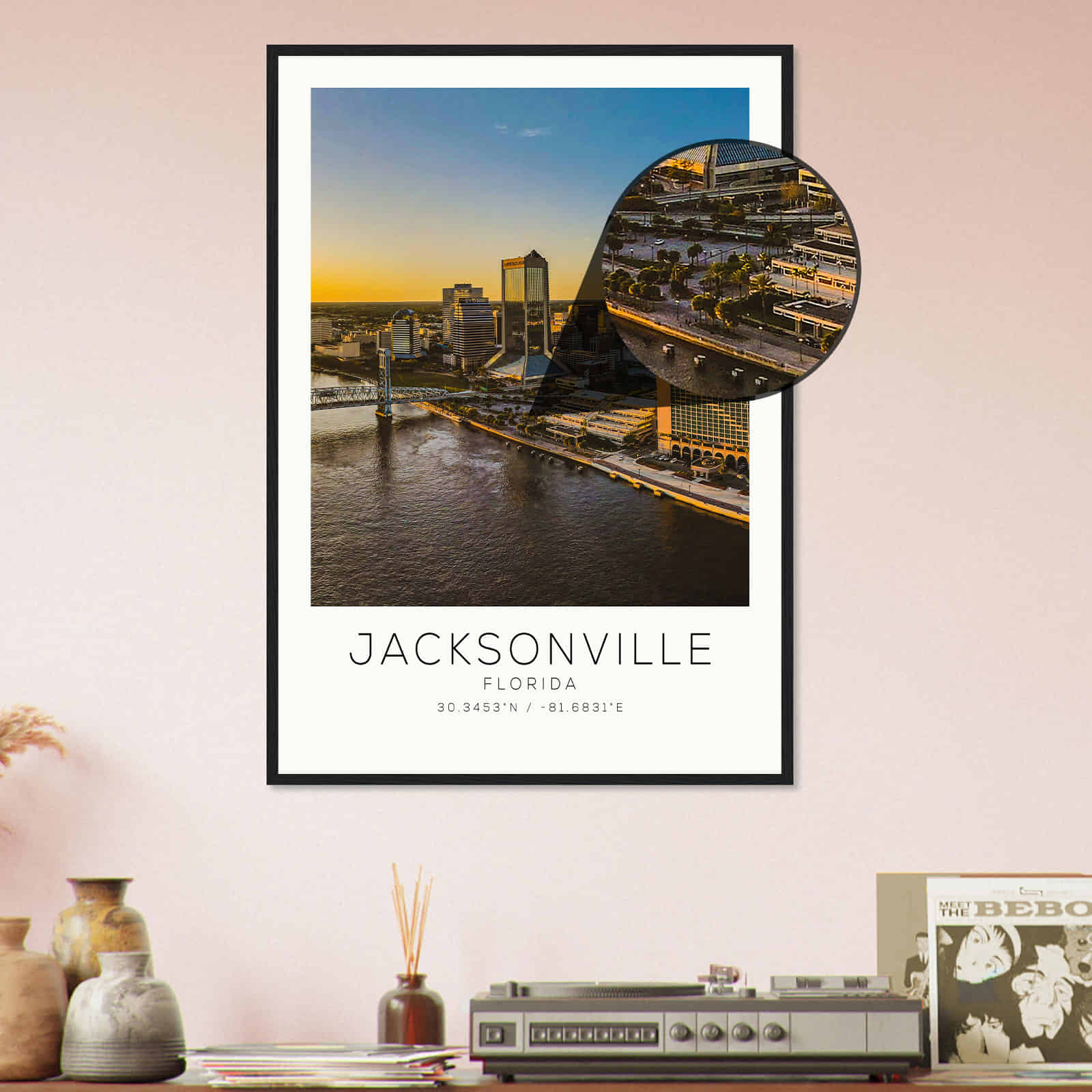 Deerfield Kansas Map Poster, Modern Home Decor Wall Art Print (Copy)