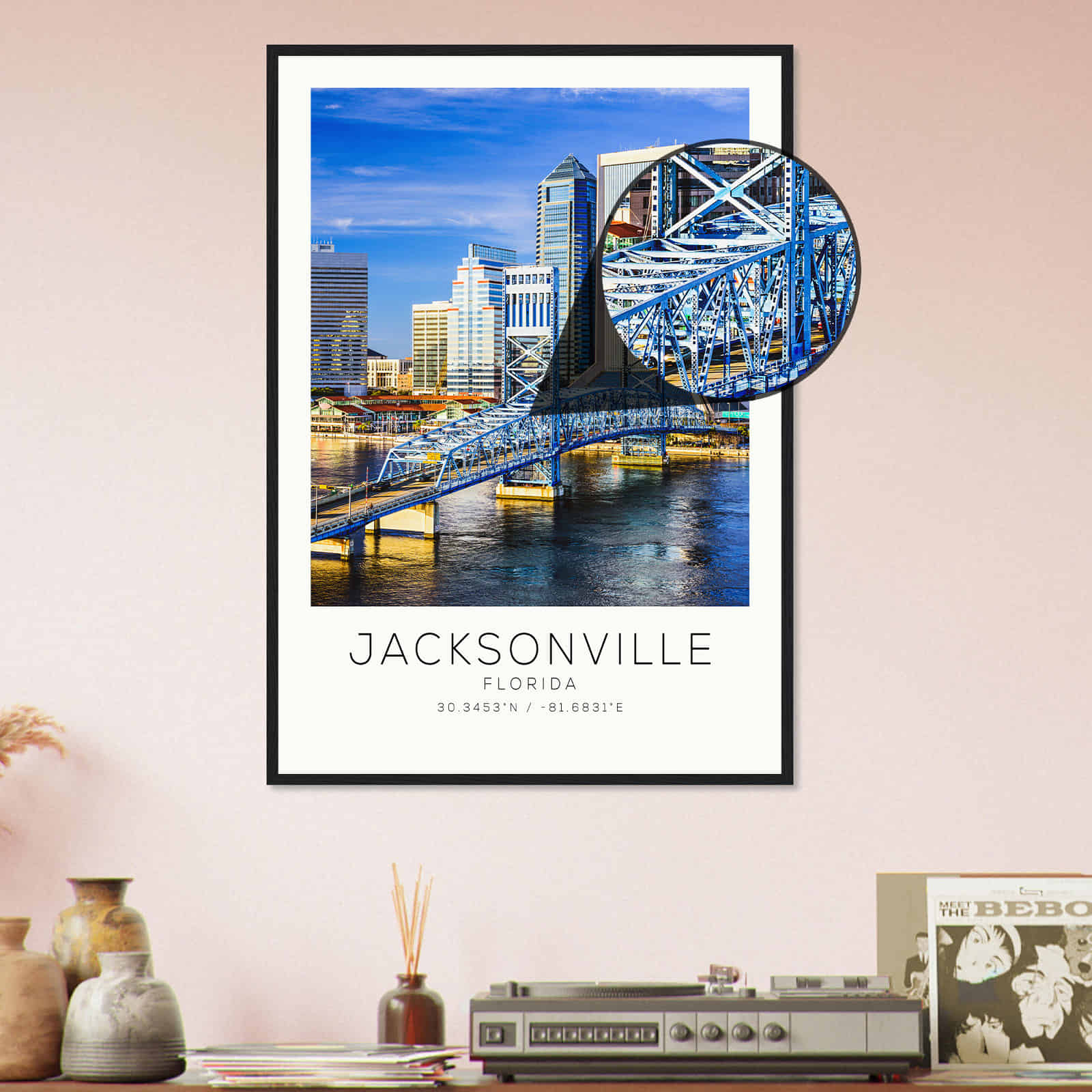 Deerfield Kansas Map Poster, Modern Home Decor Wall Art Print (Copy)