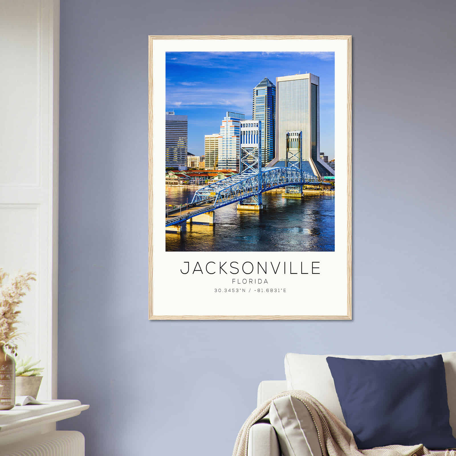 Deerfield Kansas Map Poster, Modern Home Decor Wall Art Print (Copy)