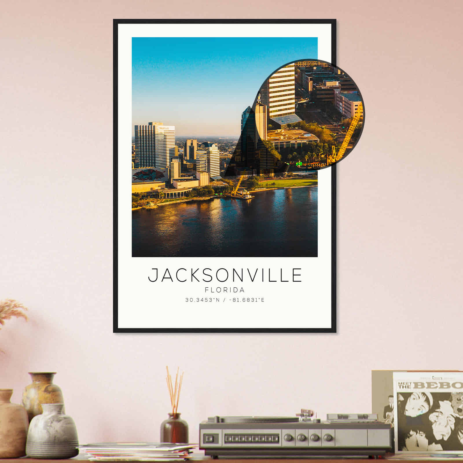 Deerfield Kansas Map Poster, Modern Home Decor Wall Art Print (Copy)