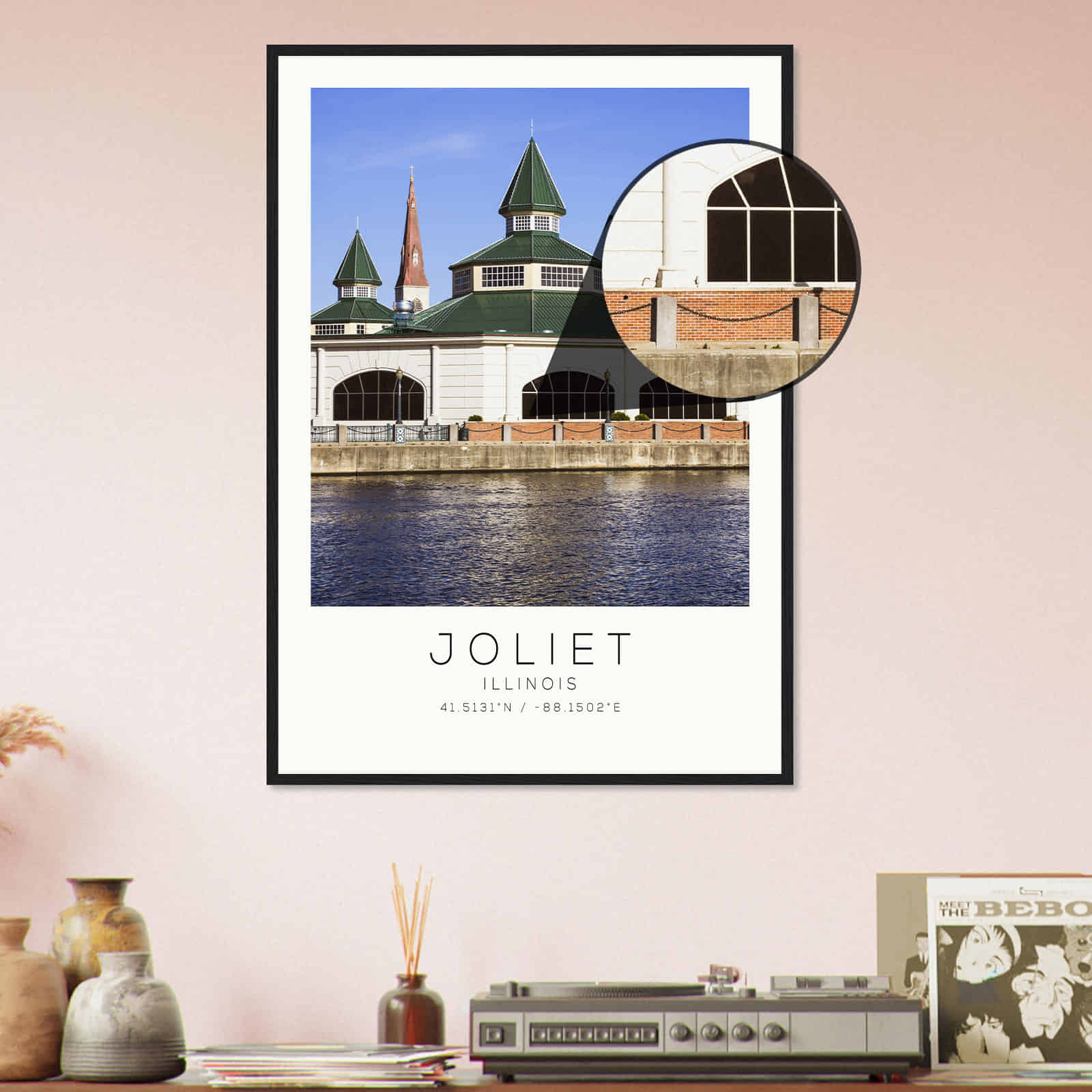 Deerfield Kansas Map Poster, Modern Home Decor Wall Art Print (Copy)