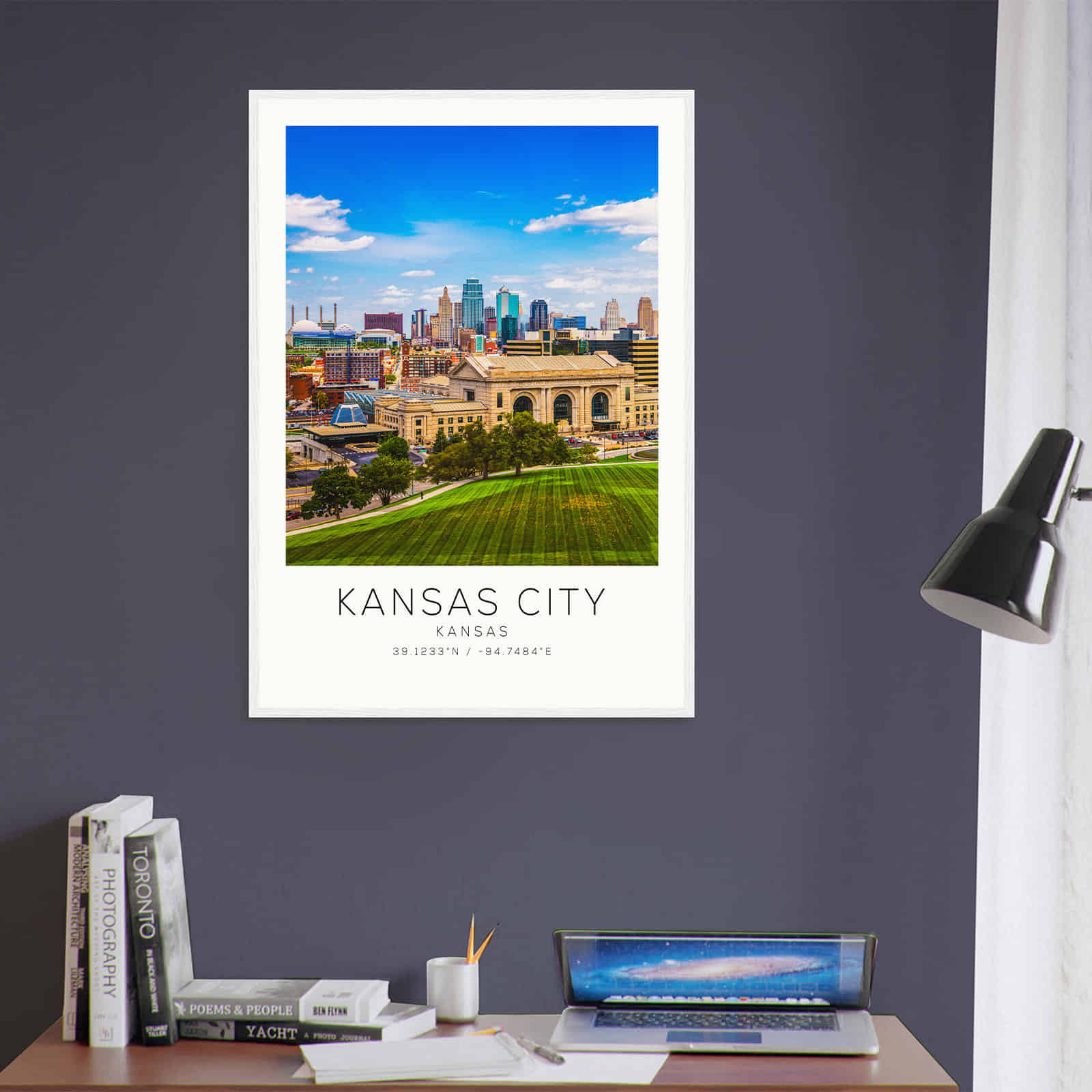 Deerfield Kansas Map Poster, Modern Home Decor Wall Art Print (Copy)