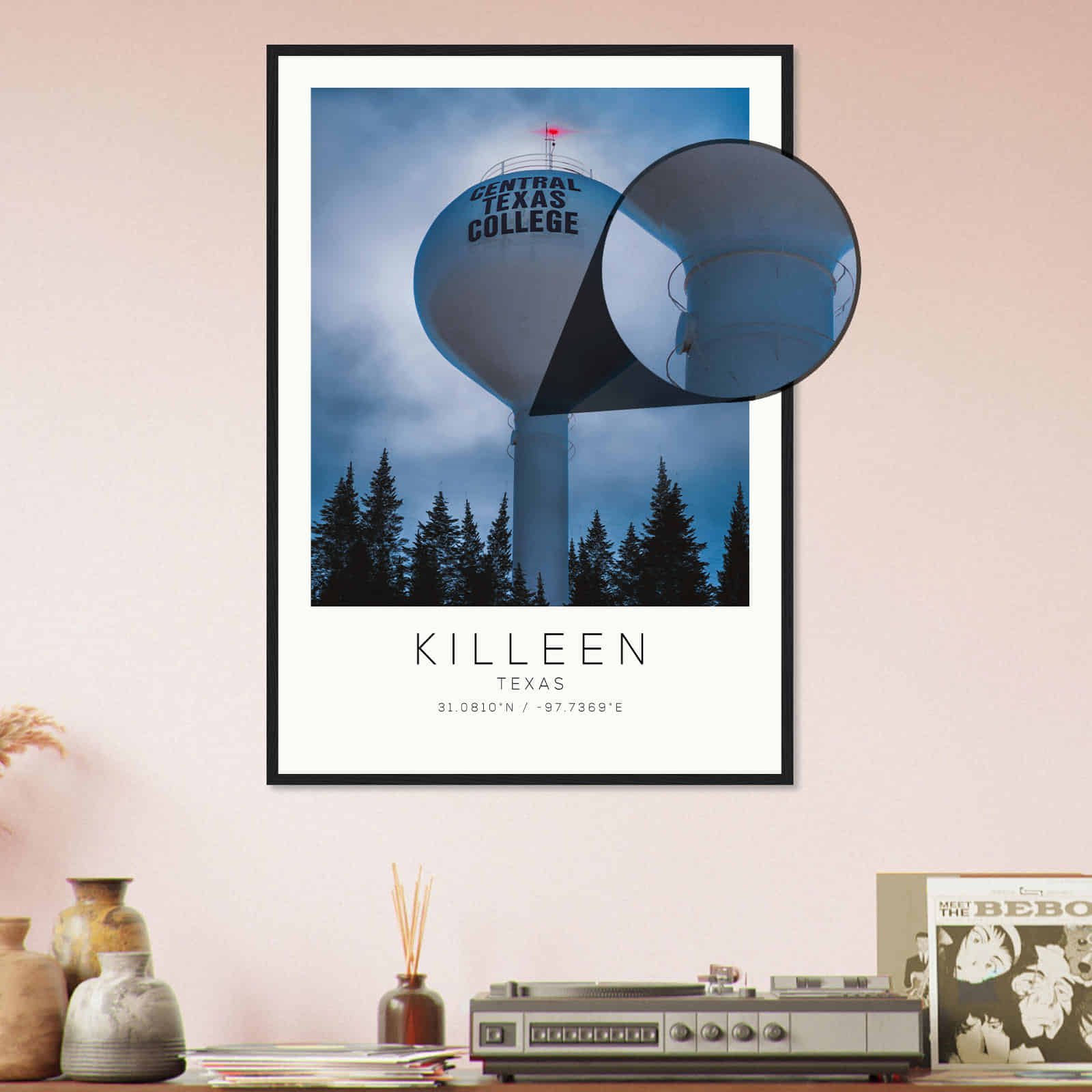 Deerfield Kansas Map Poster, Modern Home Decor Wall Art Print (Copy)