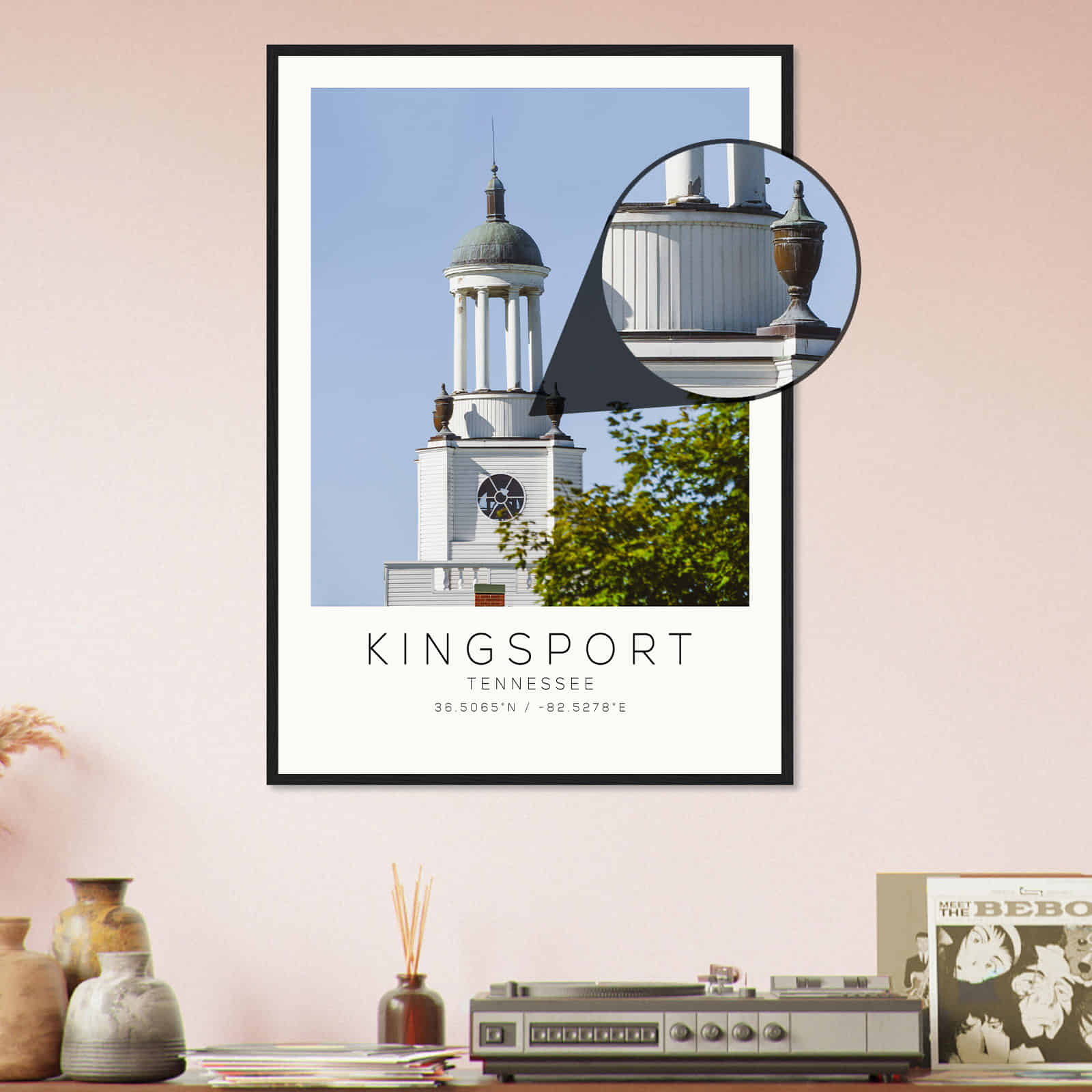 Deerfield Kansas Map Poster, Modern Home Decor Wall Art Print (Copy)