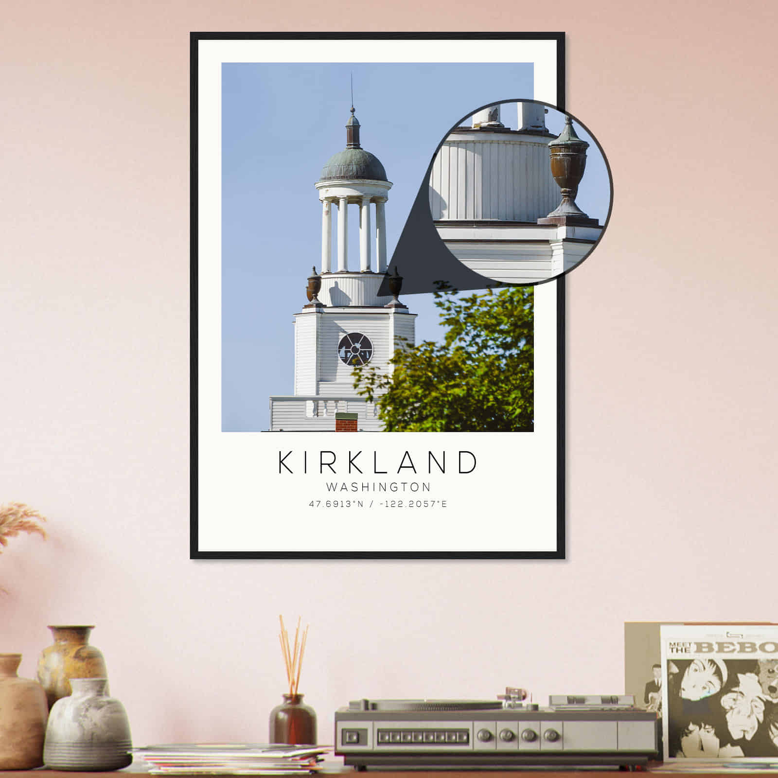 Deerfield Kansas Map Poster, Modern Home Decor Wall Art Print (Copy)