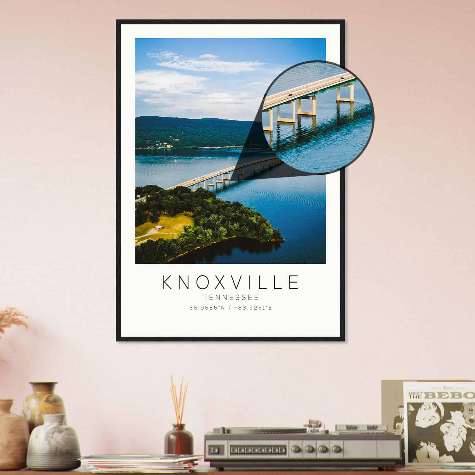 Deerfield Kansas Map Poster, Modern Home Decor Wall Art Print (Copy)