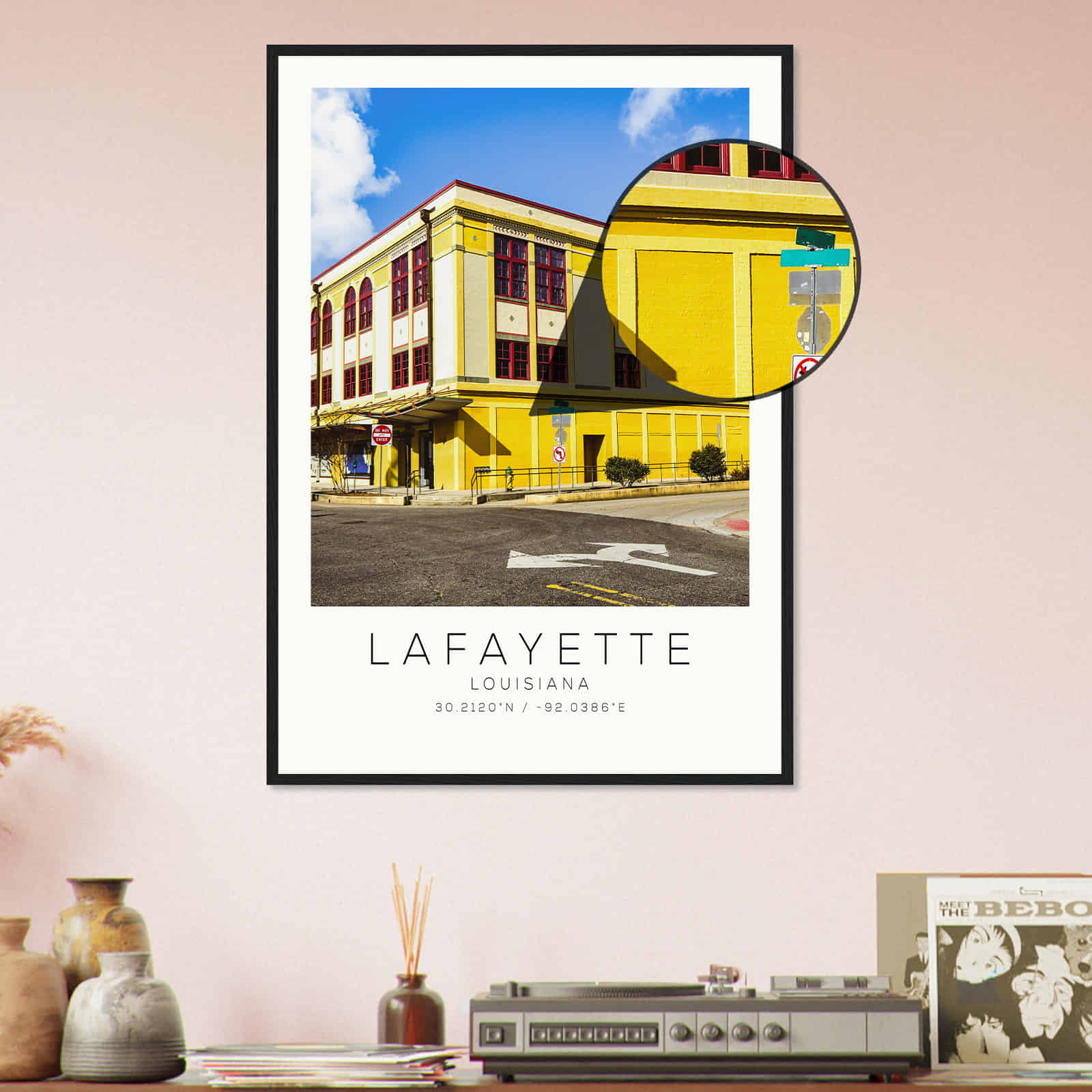 Deerfield Kansas Map Poster, Modern Home Decor Wall Art Print (Copy)