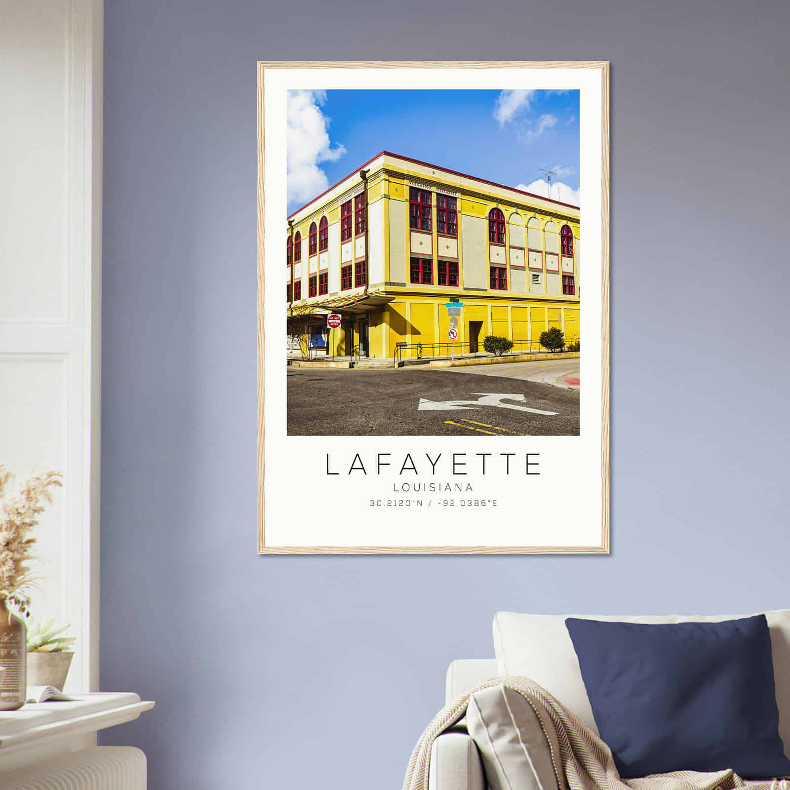 Deerfield Kansas Map Poster, Modern Home Decor Wall Art Print (Copy)