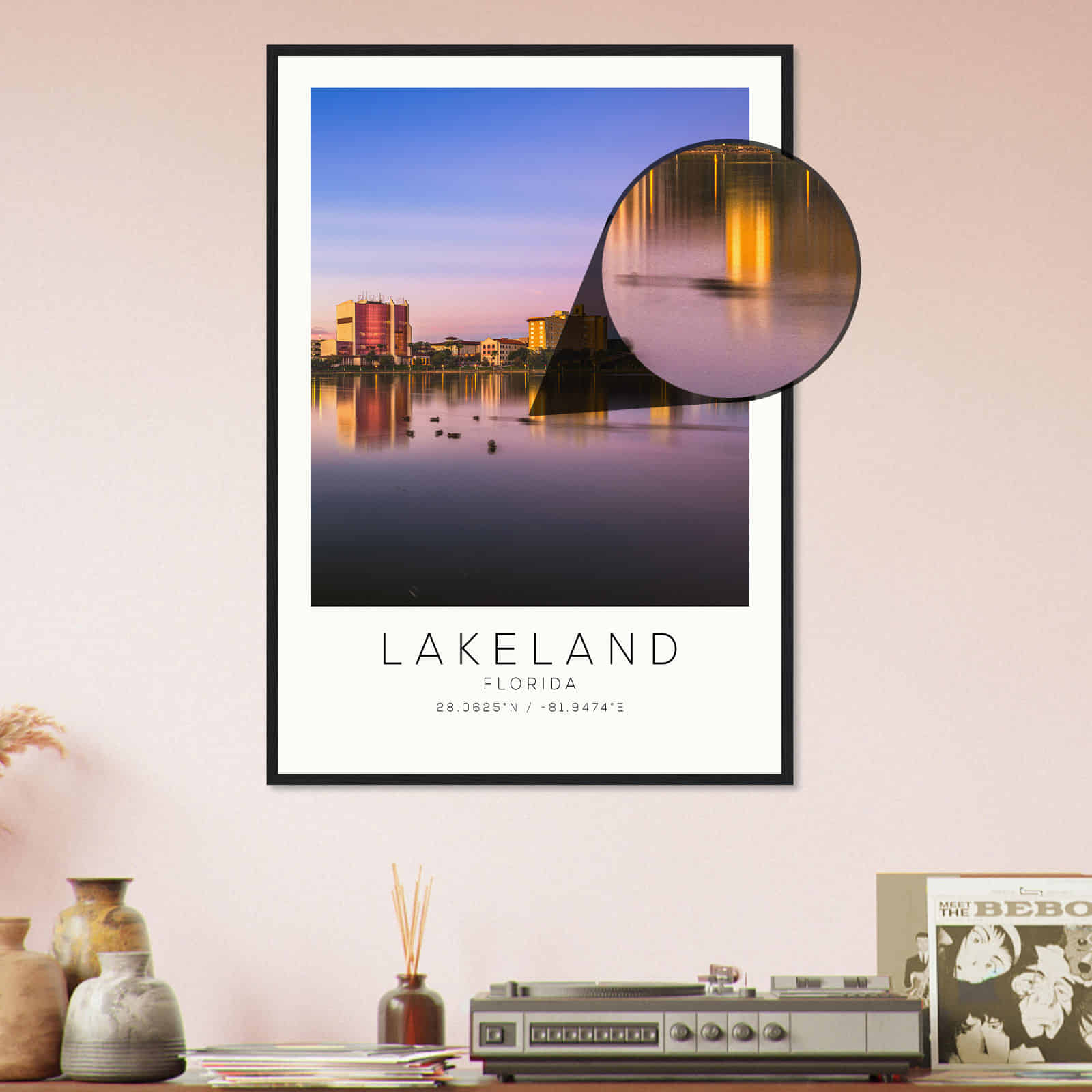 Deerfield Kansas Map Poster, Modern Home Decor Wall Art Print (Copy)