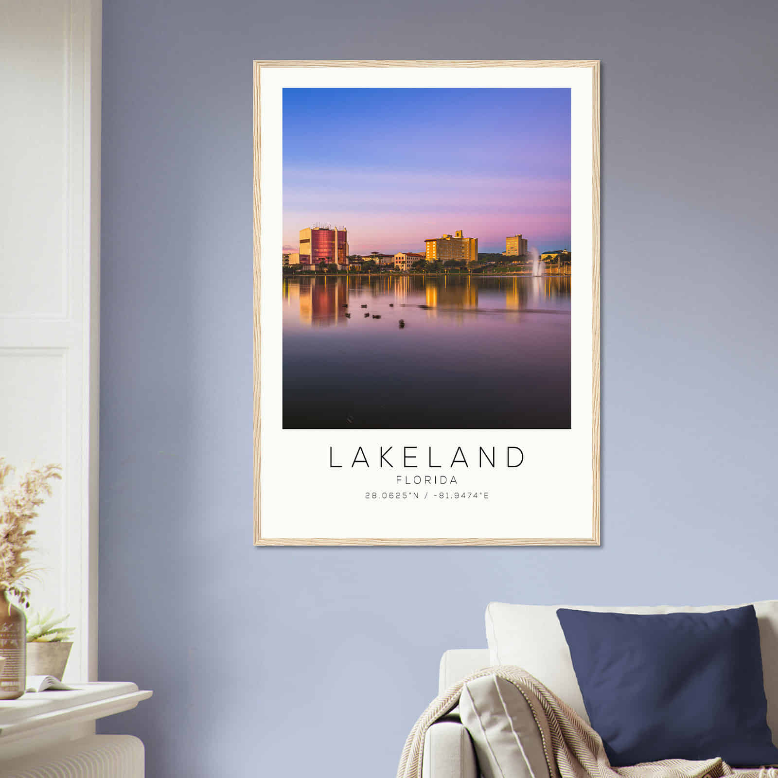 Deerfield Kansas Map Poster, Modern Home Decor Wall Art Print (Copy)