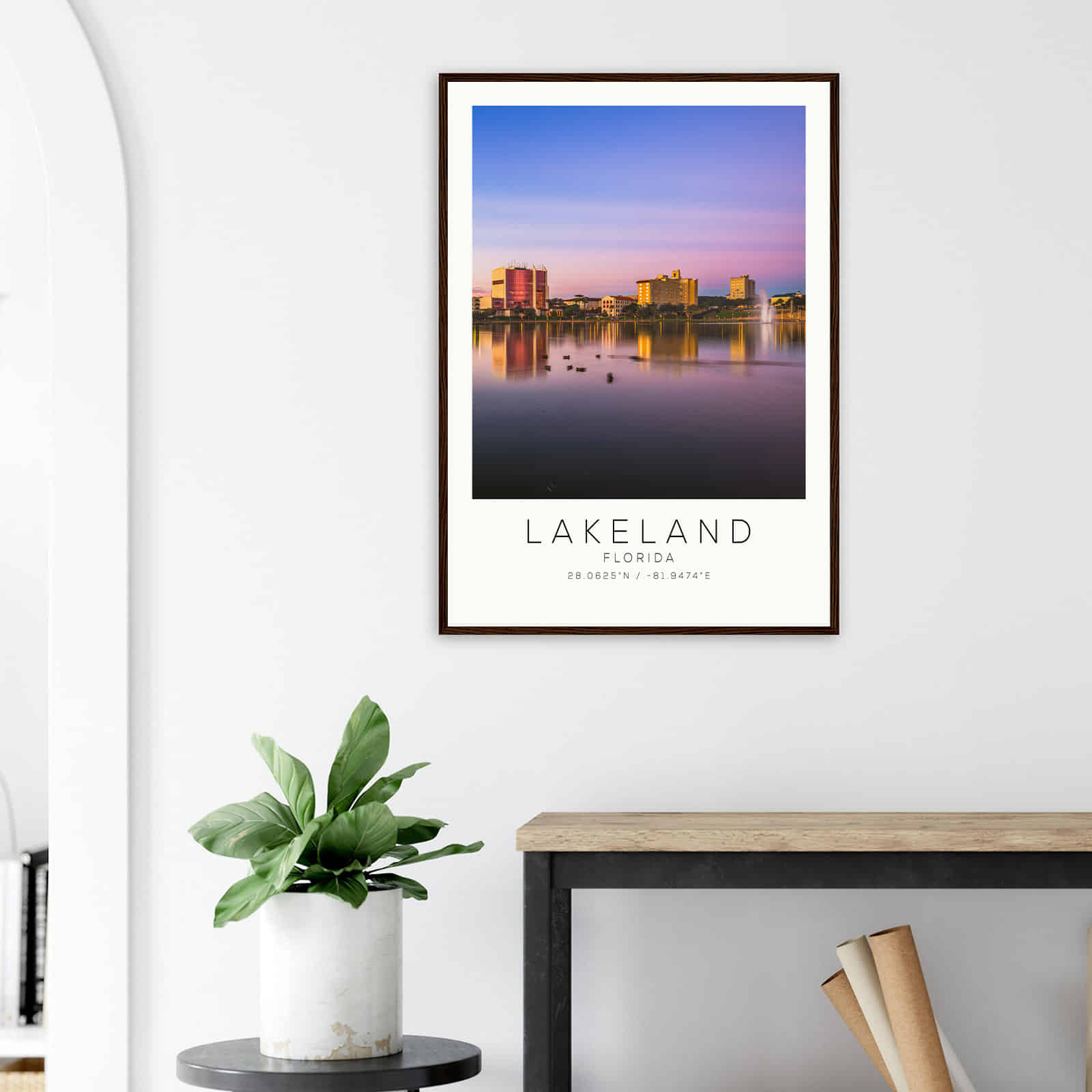 Deerfield Kansas Map Poster, Modern Home Decor Wall Art Print (Copy)