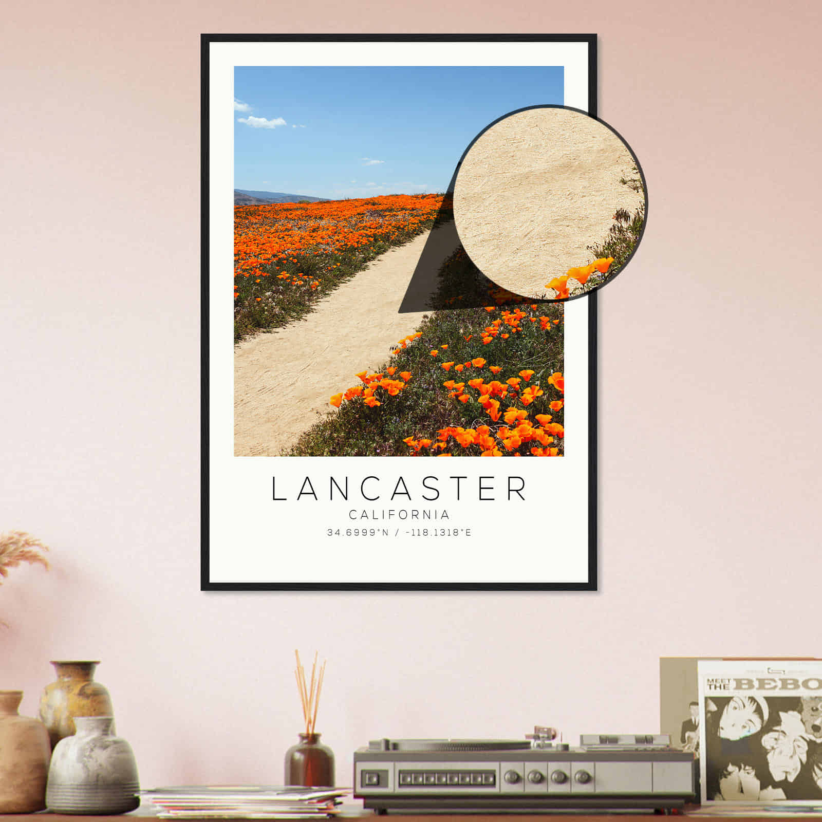 Deerfield Kansas Map Poster, Modern Home Decor Wall Art Print (Copy)