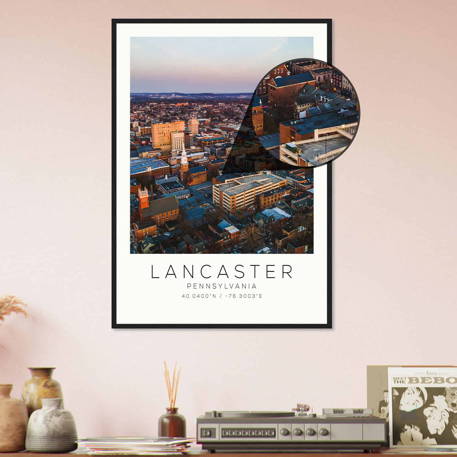 Deerfield Kansas Map Poster, Modern Home Decor Wall Art Print (Copy)