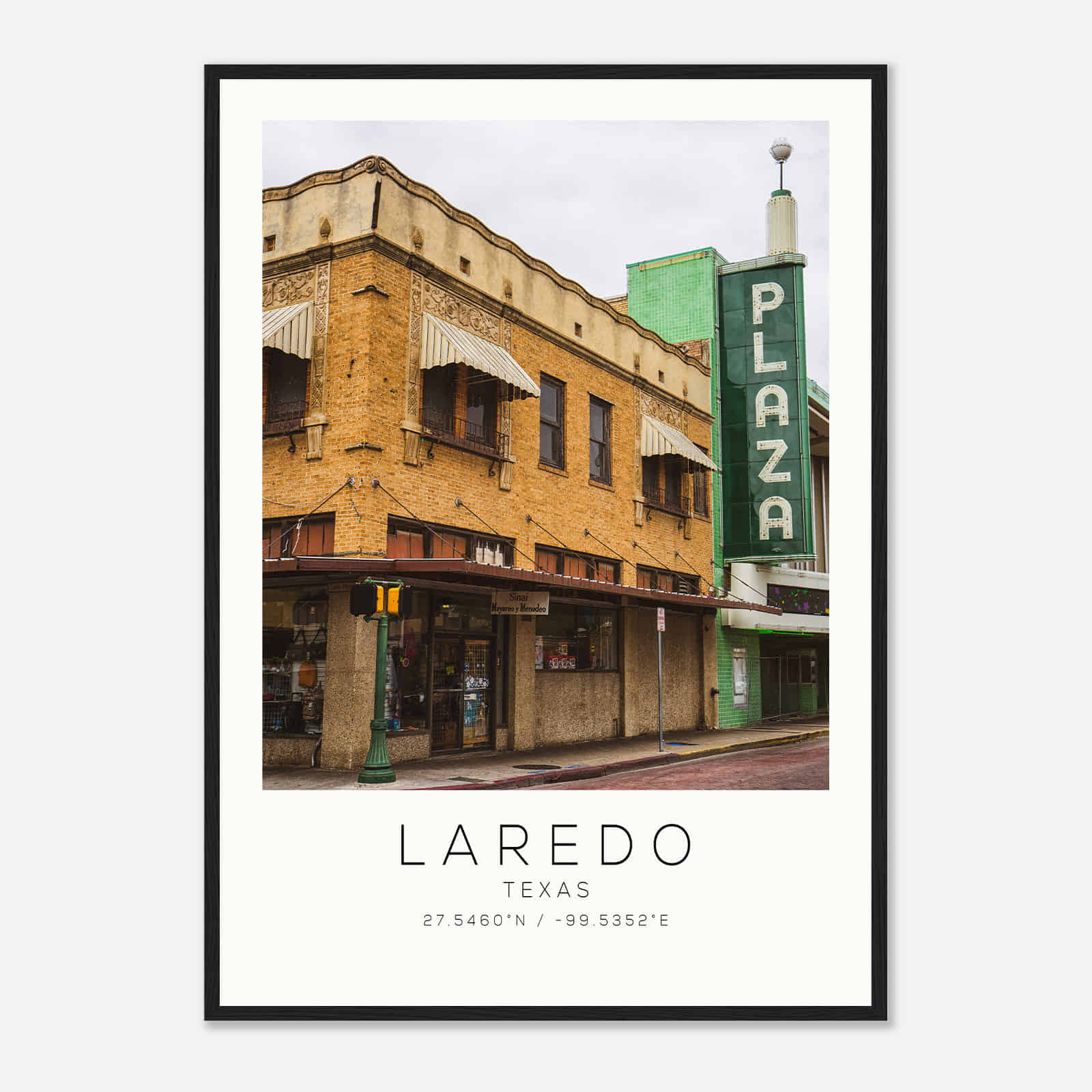 Laredo Texas Photo Travel Poster, Laredo Travel Print, Minimalist Travel Print
