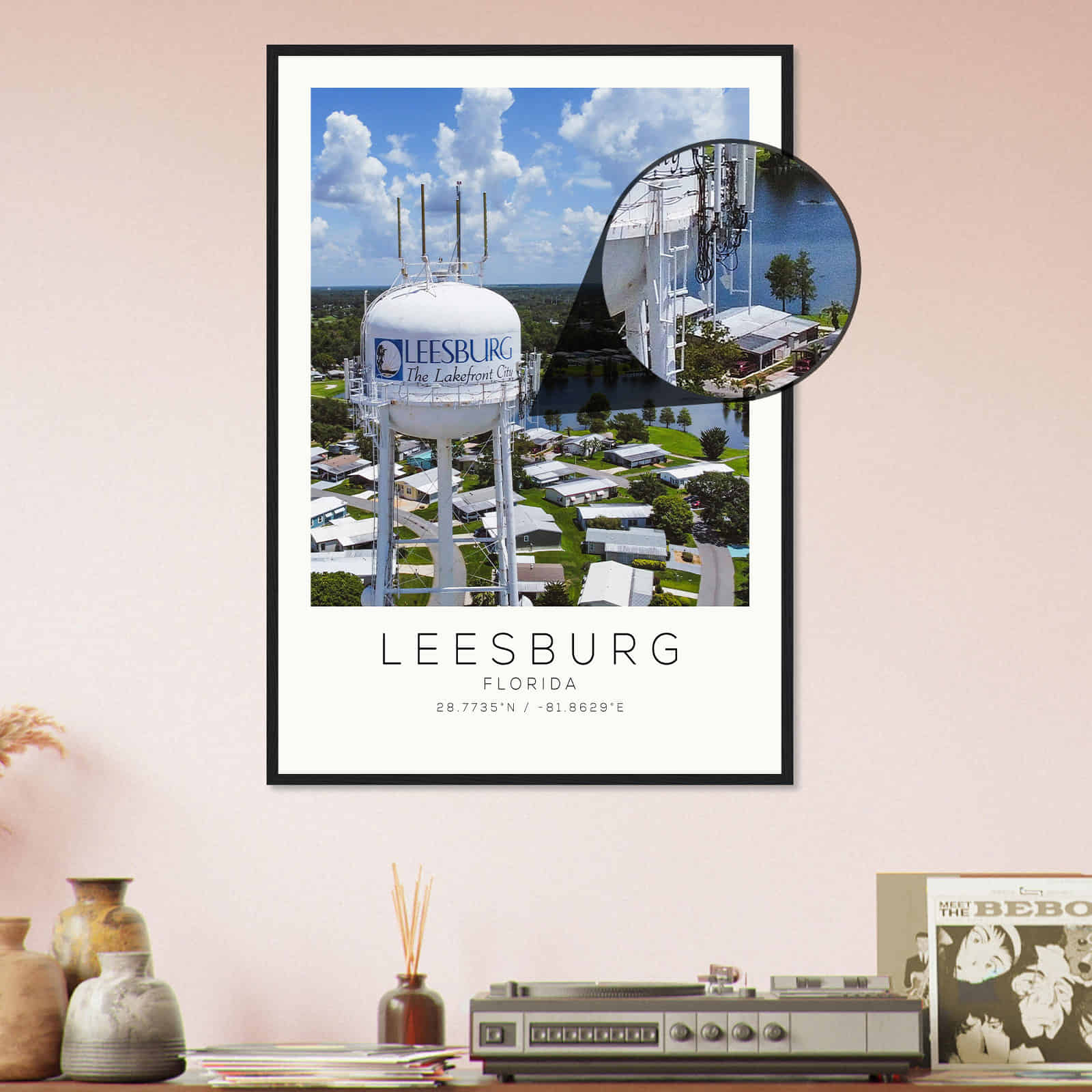 Deerfield Kansas Map Poster, Modern Home Decor Wall Art Print (Copy)