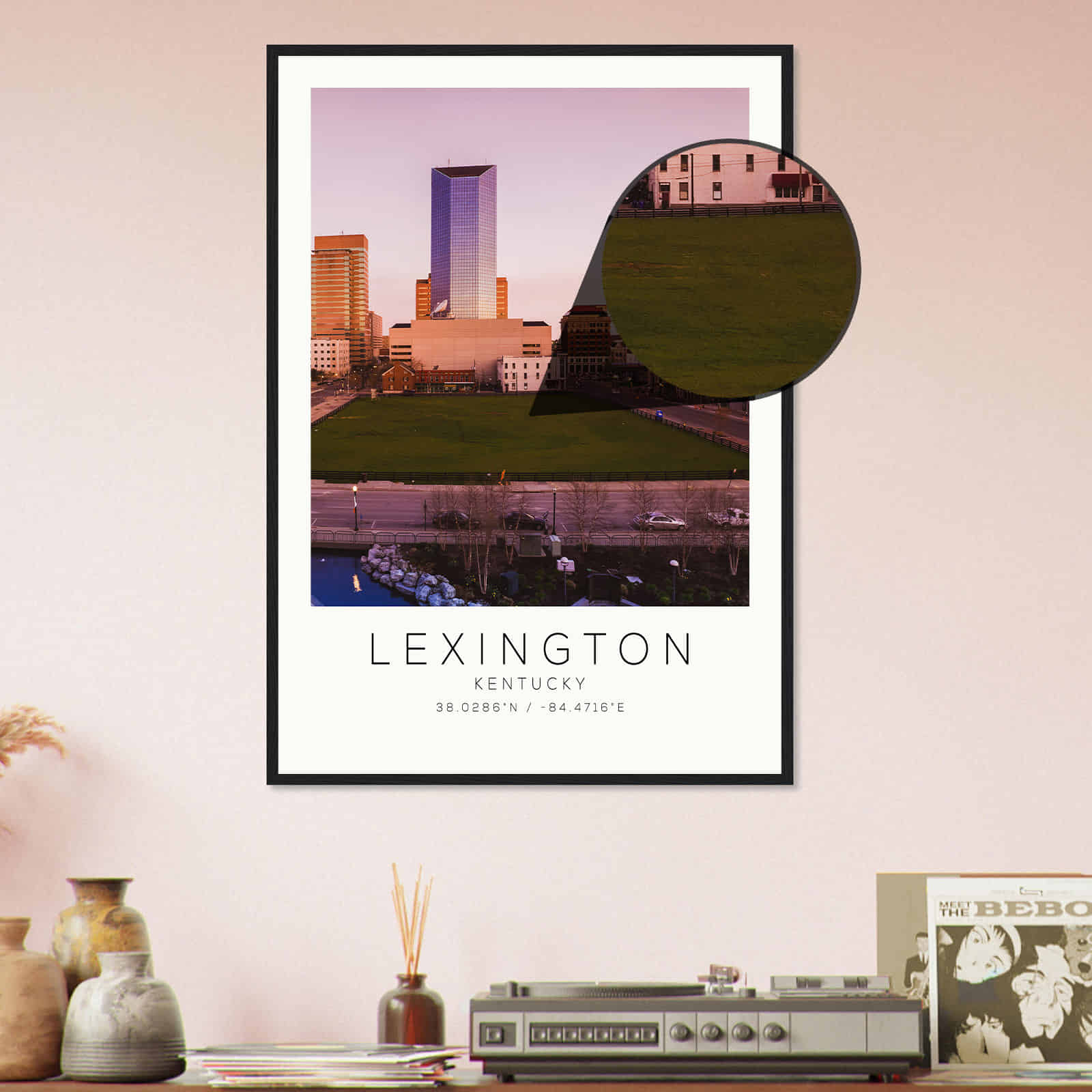 Deerfield Kansas Map Poster, Modern Home Decor Wall Art Print (Copy)